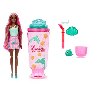Barbie Pop Reveal Doll & Accessories. Sea Slushy Series Fashion Doll. Pet. Slime & Color Change