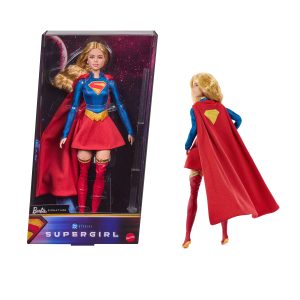 Barbie-Poup??e Barbie Supergirl-Avec Costume de Super?H??ro?ne et Cape