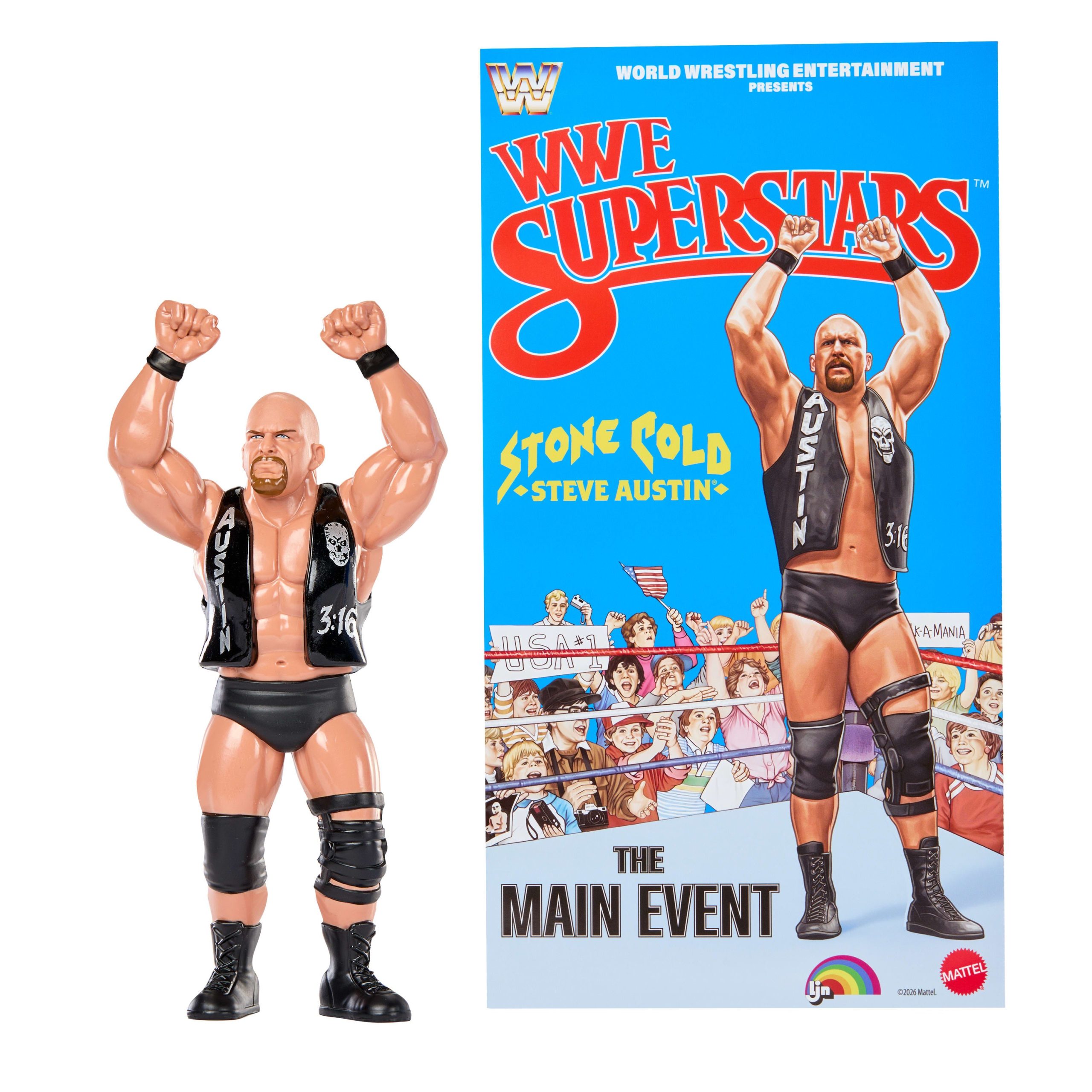 Wwe Superstars Ljn Figurine Articul??e Stone Cold Steve?Austin