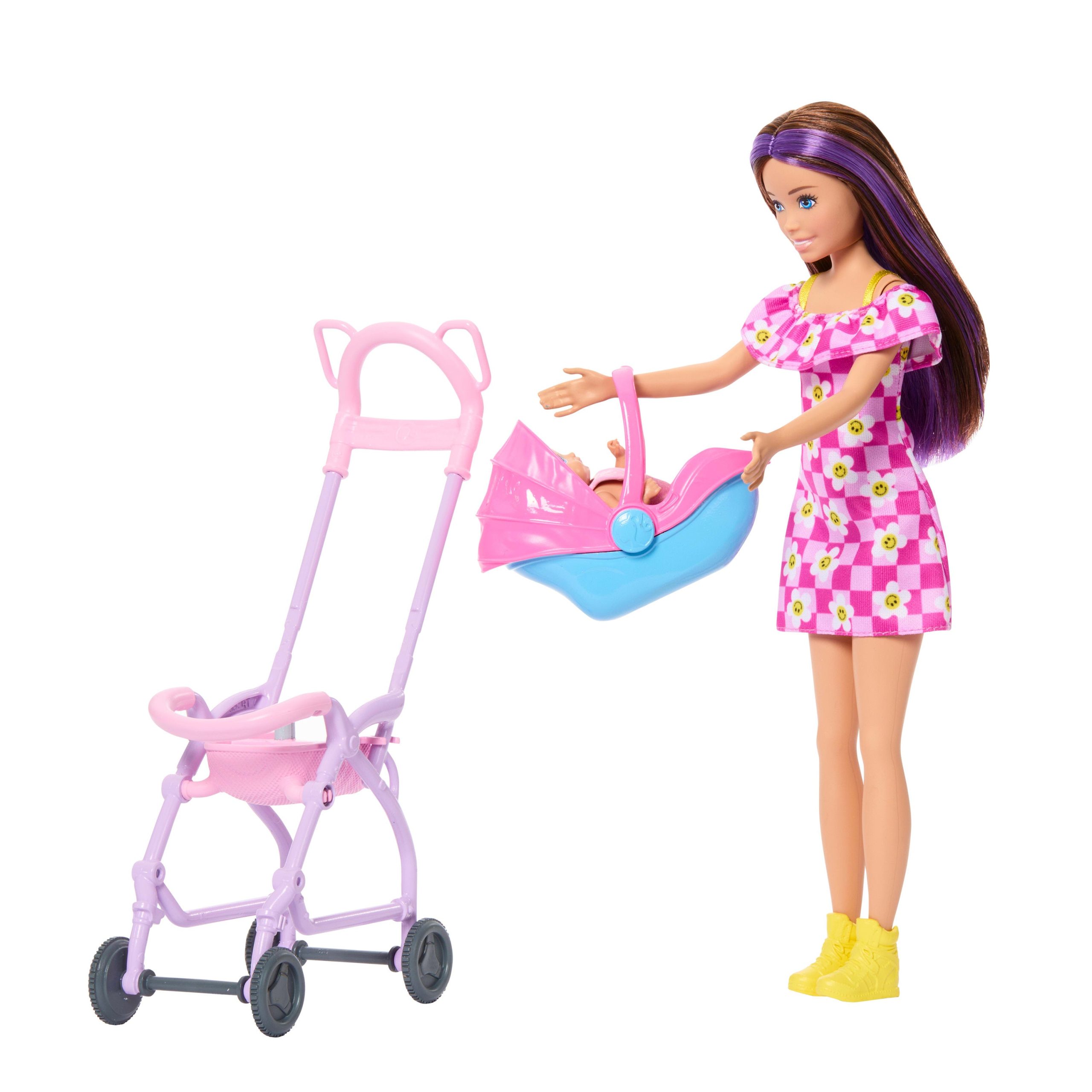 Barbie Skipper Babysitters inc. Playset With Skipper Doll. Baby Doll. Stroller & 7 Accessories - Image 4