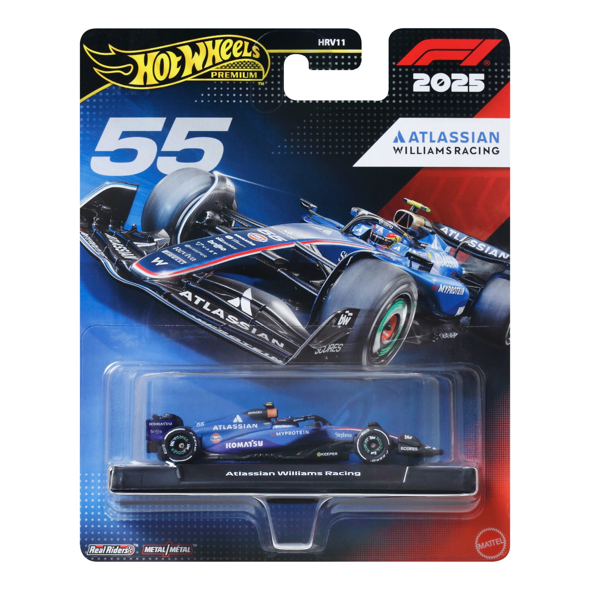 Hot Wheels Premium Atlassian Williams Racing 2025 Formula 1? Team #55