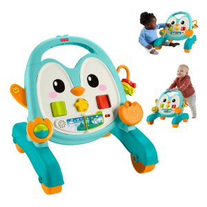 Fisher?Price-Mon Trotteur Musical Pingouin 2?en?1