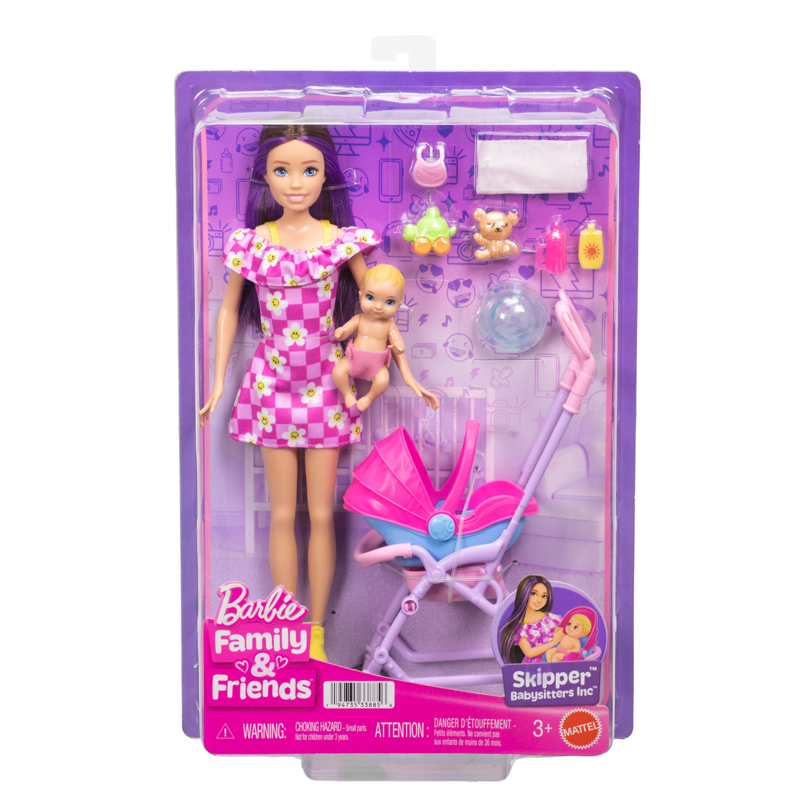 Barbie Skipper Babysitters inc. Playset With Skipper Doll. Baby Doll. Stroller & 7 Accessories - Image 6
