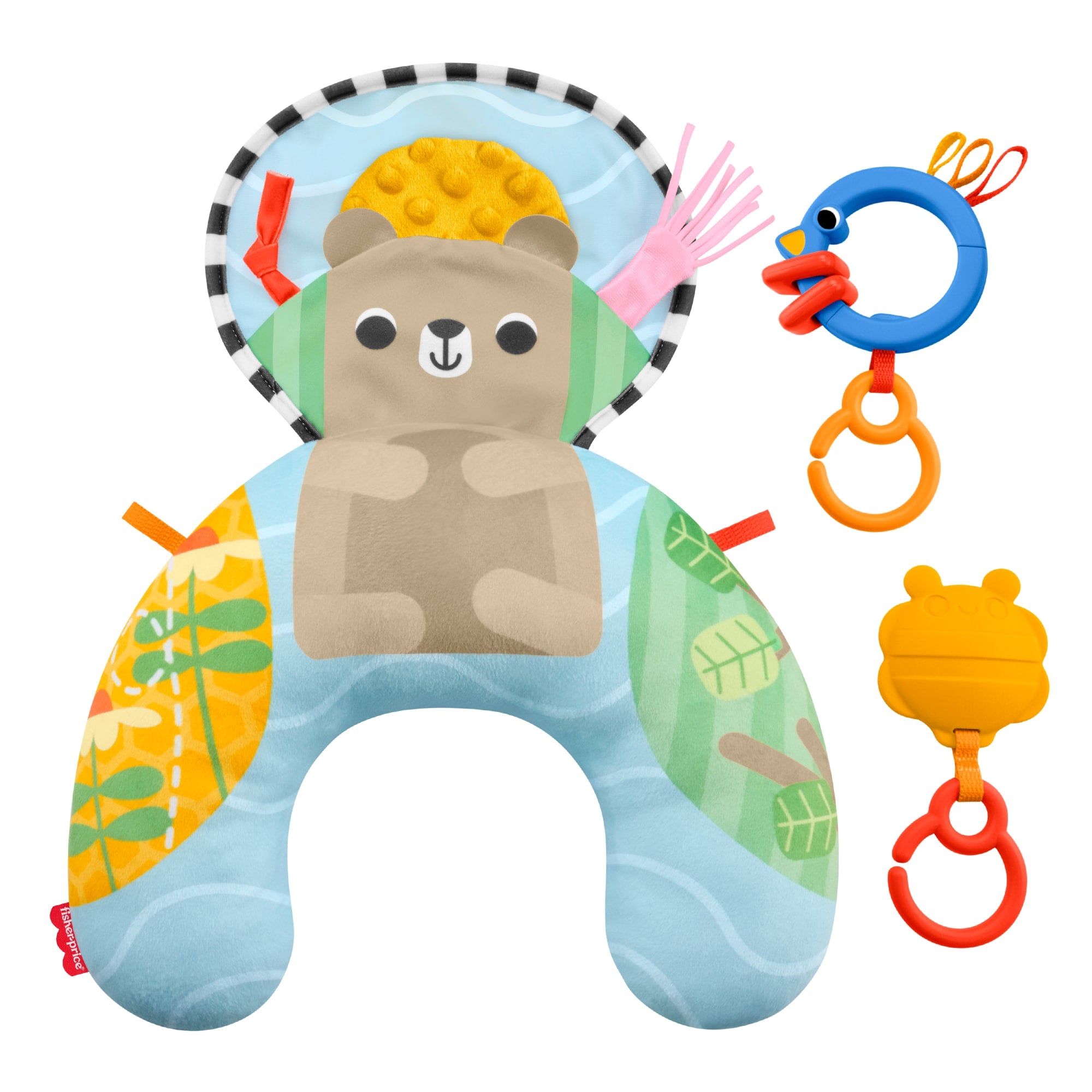 Fisher-Price-Coussin Sensoriel Jeu ?? Plat Ventre-Coussin D'Appui Pour B??b??