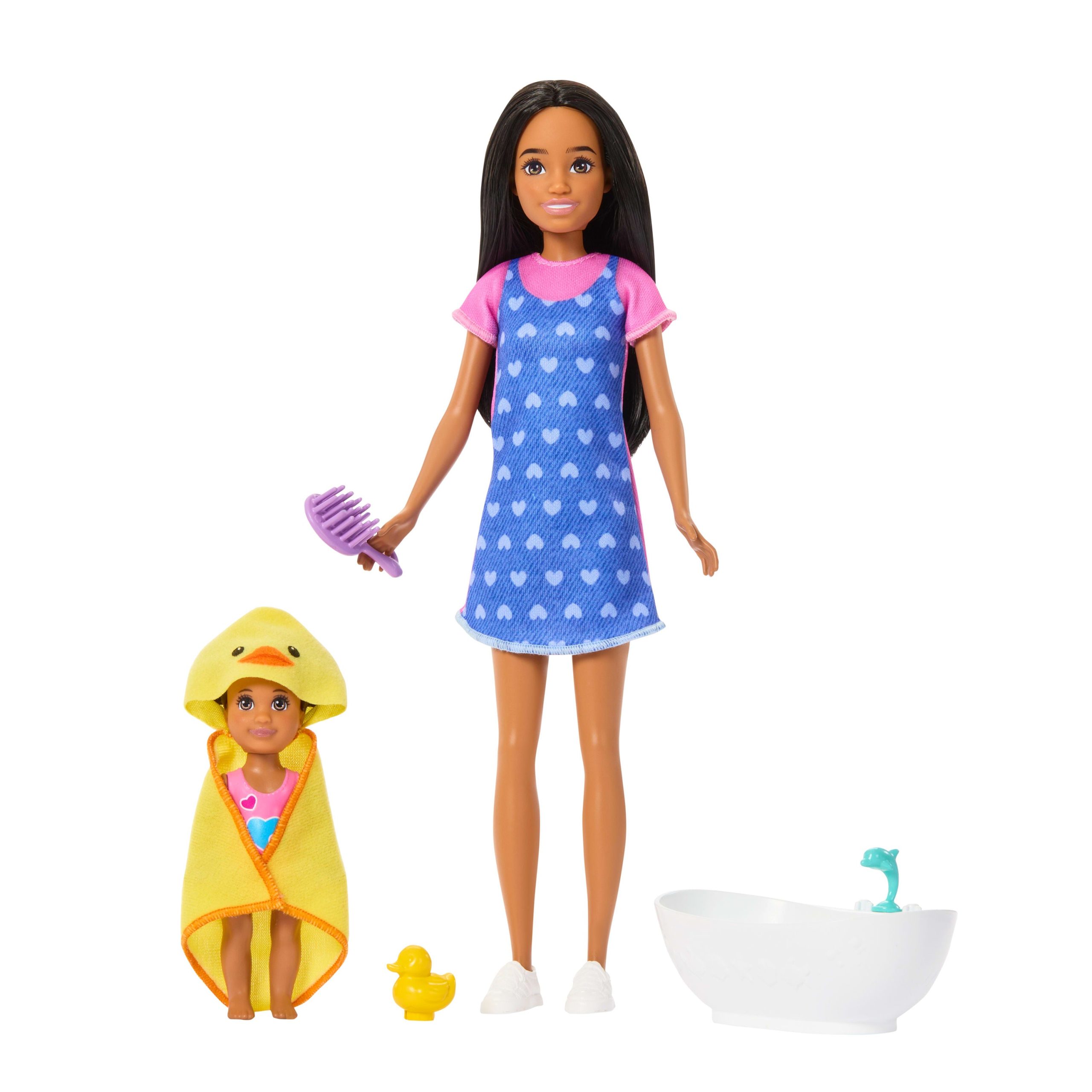 Barbie Skipper Babysitters inc. Playset With Skipper Doll. Toddler Doll. Bathtub & 6 Accessories - Image 5