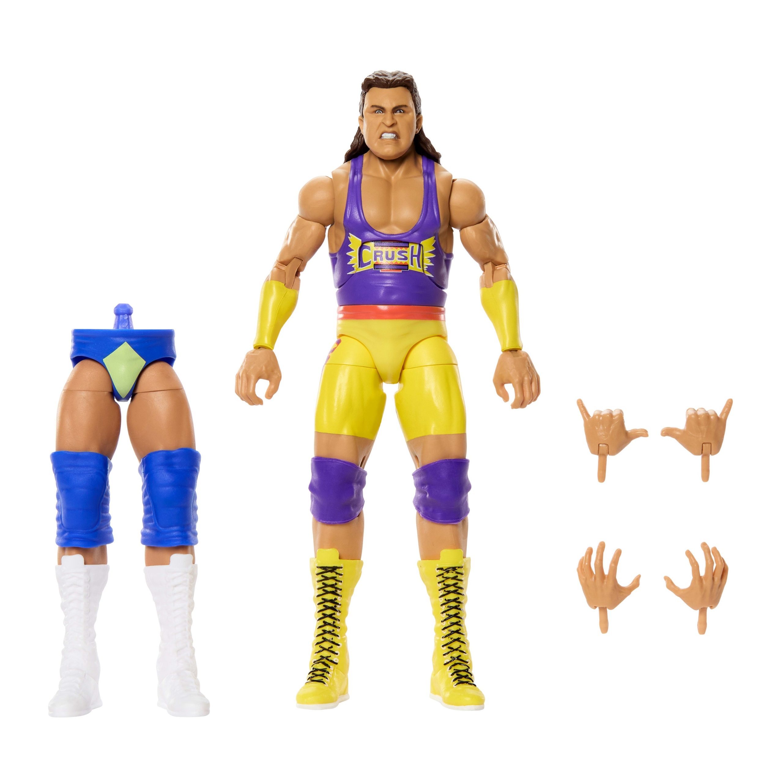 WWE Elite Legends Kona Crush Action Figure & Accessories. Series 31 6-inch Set