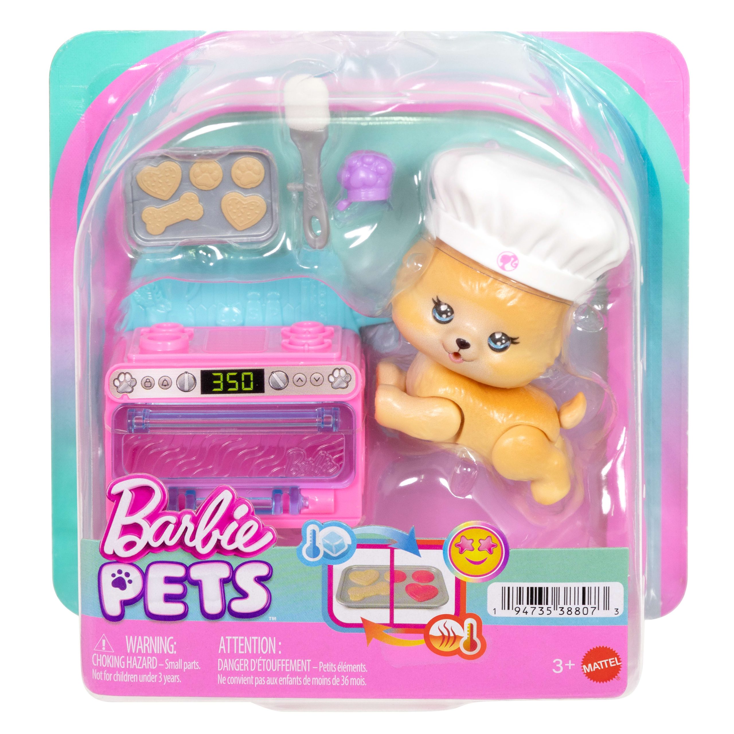 Barbie Dream Squad Pet Puppy With Baking-Themed. Color-Changing Accessories - Image 6