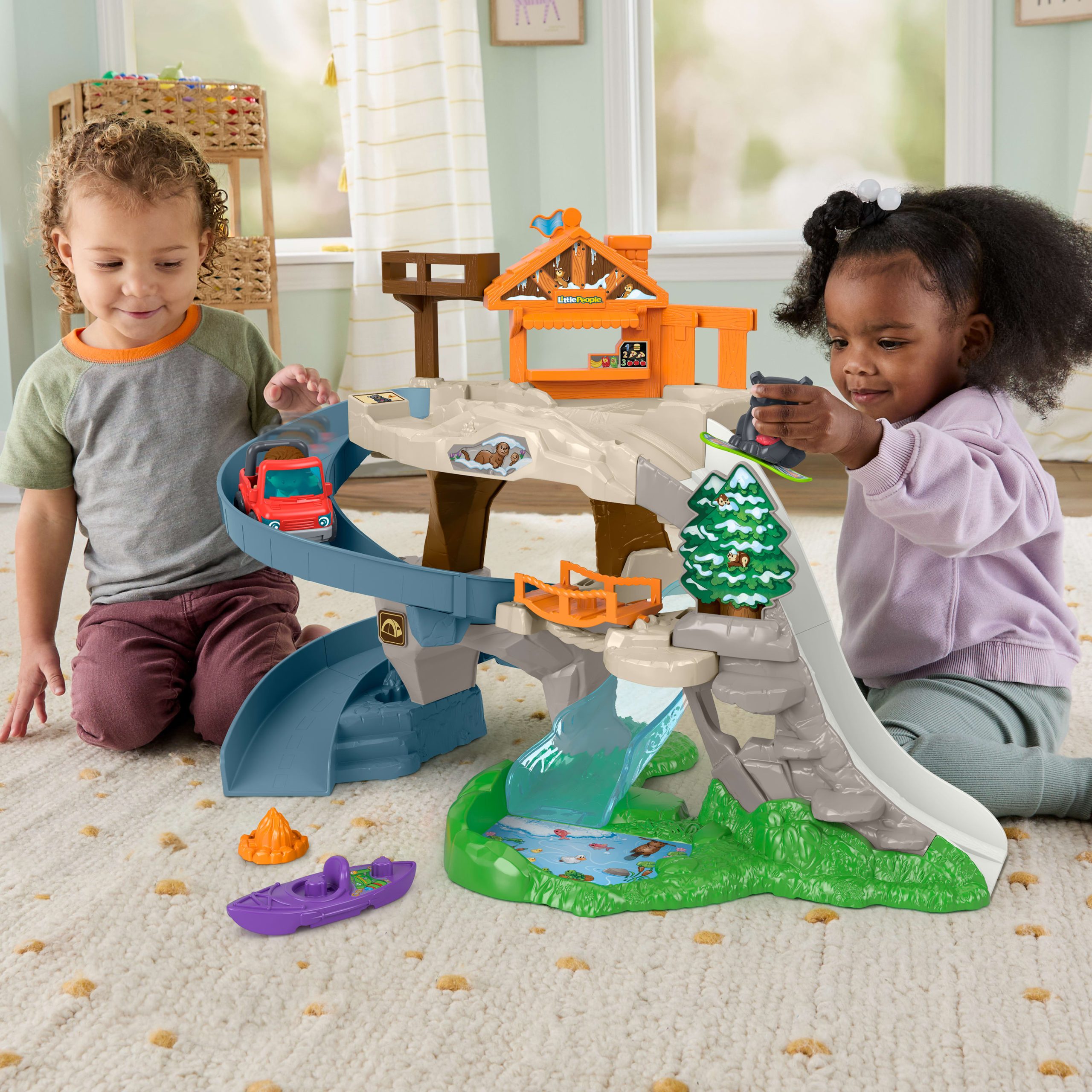 Little People Brinquedo para Beb??s Conjunto de Brincadeira Montanha Definitiva - Image 2