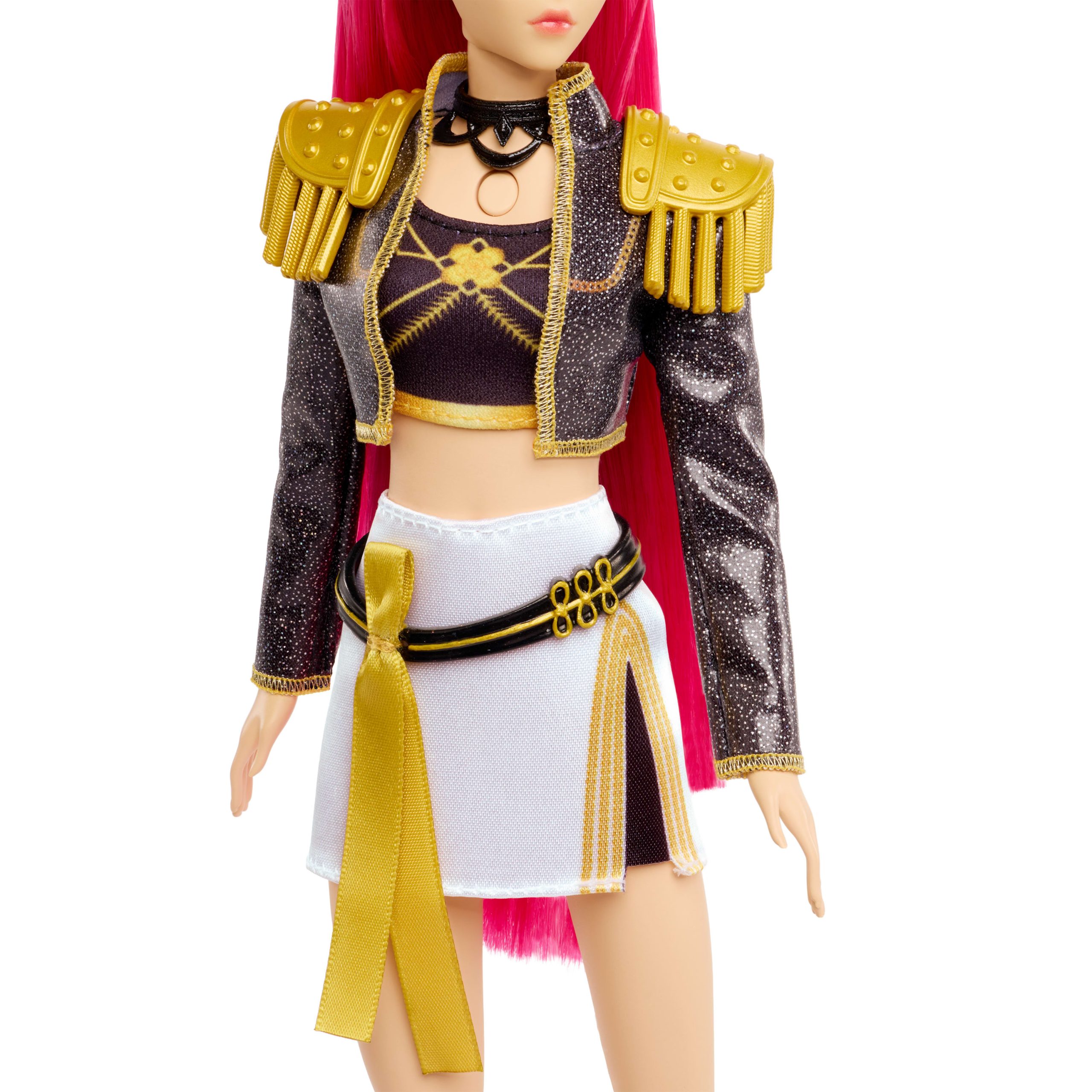 KPop Demon Hunters HUNTR/X Mira Golden Singing Doll in Removable Outfit & 5 Posable Joints - Image 3