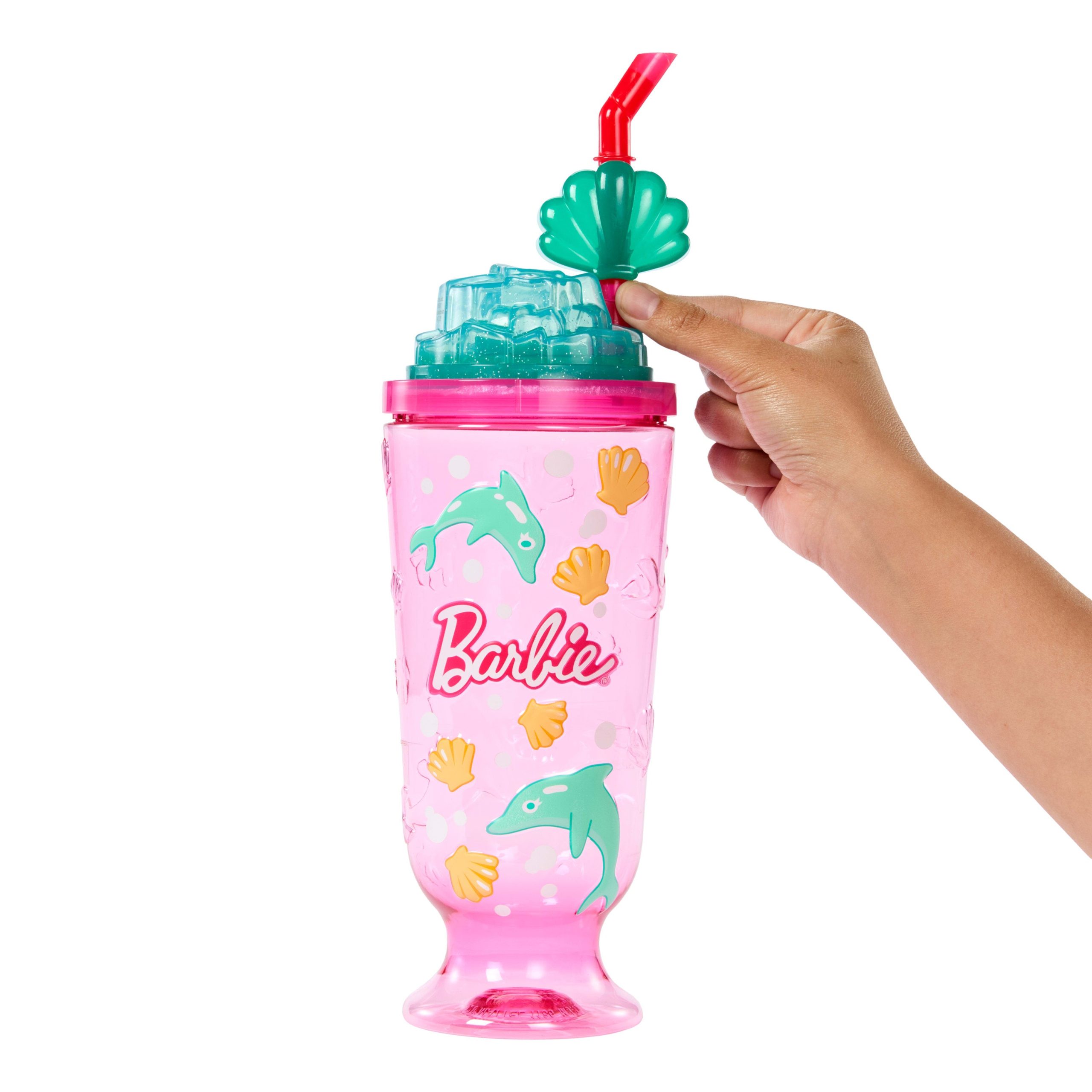Barbie Pop Reveal Doll & Accessories. Sea Slushy Series Fashion Doll. Pet. Slime & Color Change - Image 5