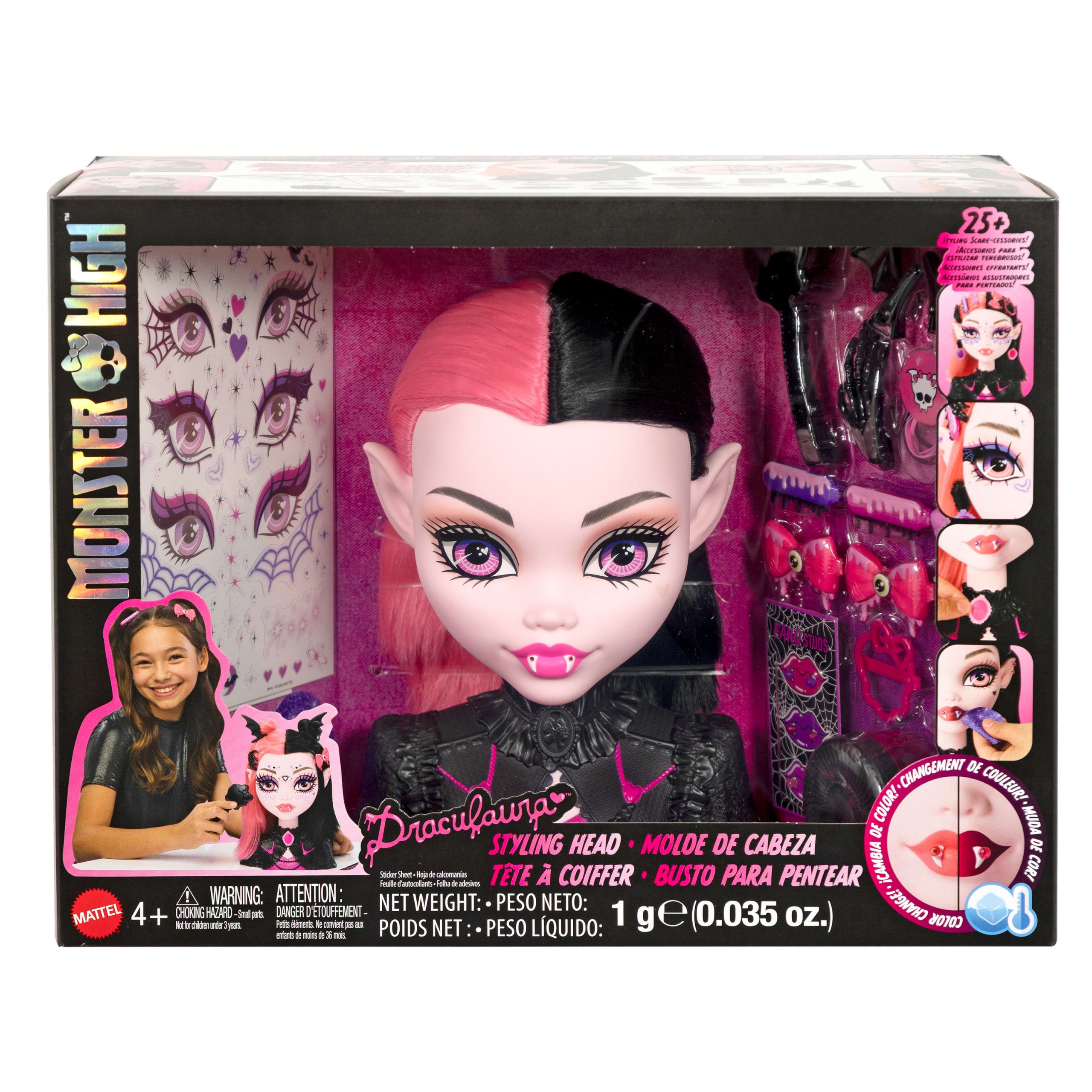 Monster?High T??te ?? Coiffer Draculaura - Image 6