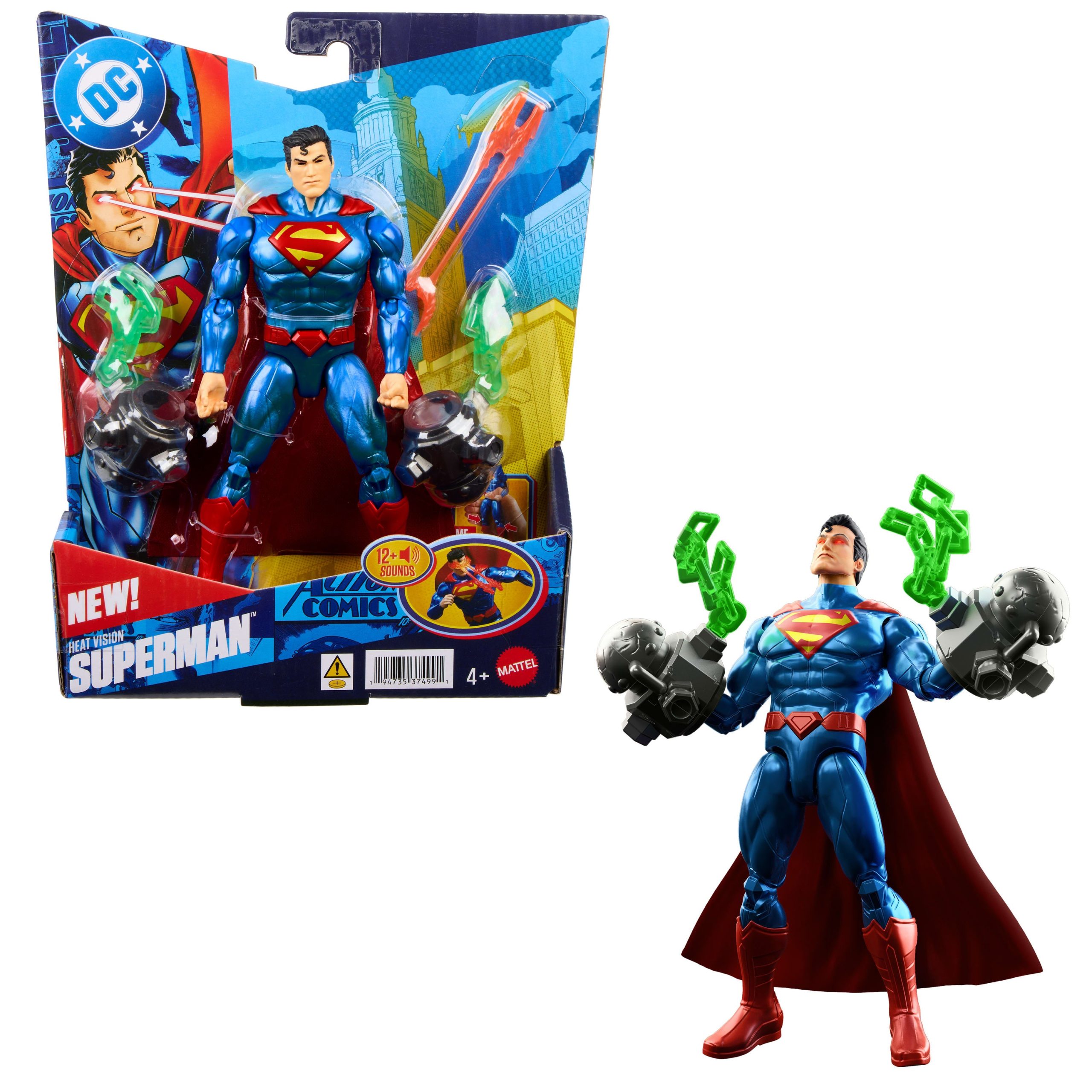 Dc Figurine Articul??e Superman Vision Thermique