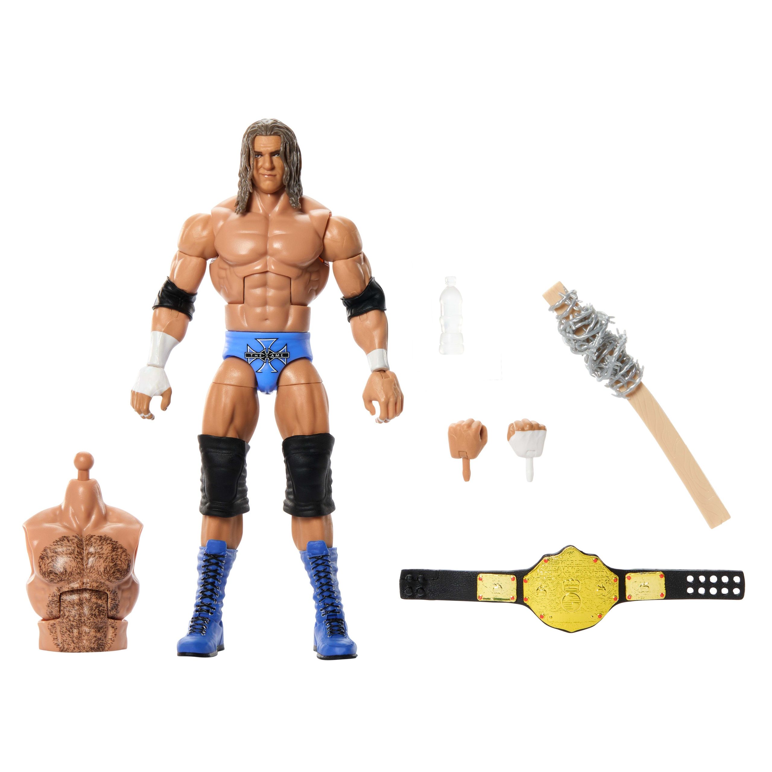 WWE Elite Legends Triple H Action Figure & Accessories. Series 31 6-inch Set