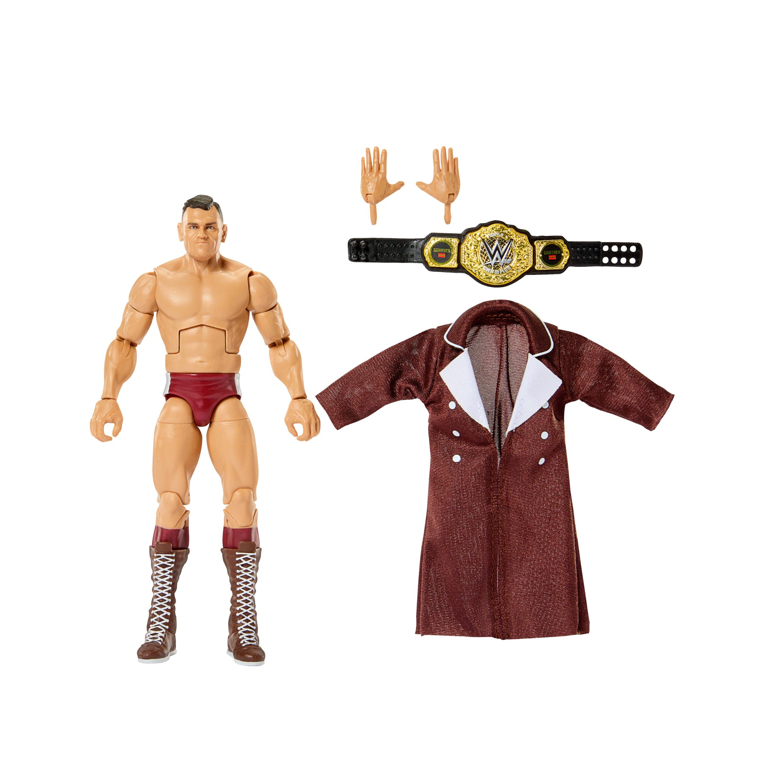 WWE Elite Gunther Action Figure Series #121. 6-inch Collectible With Accessories
