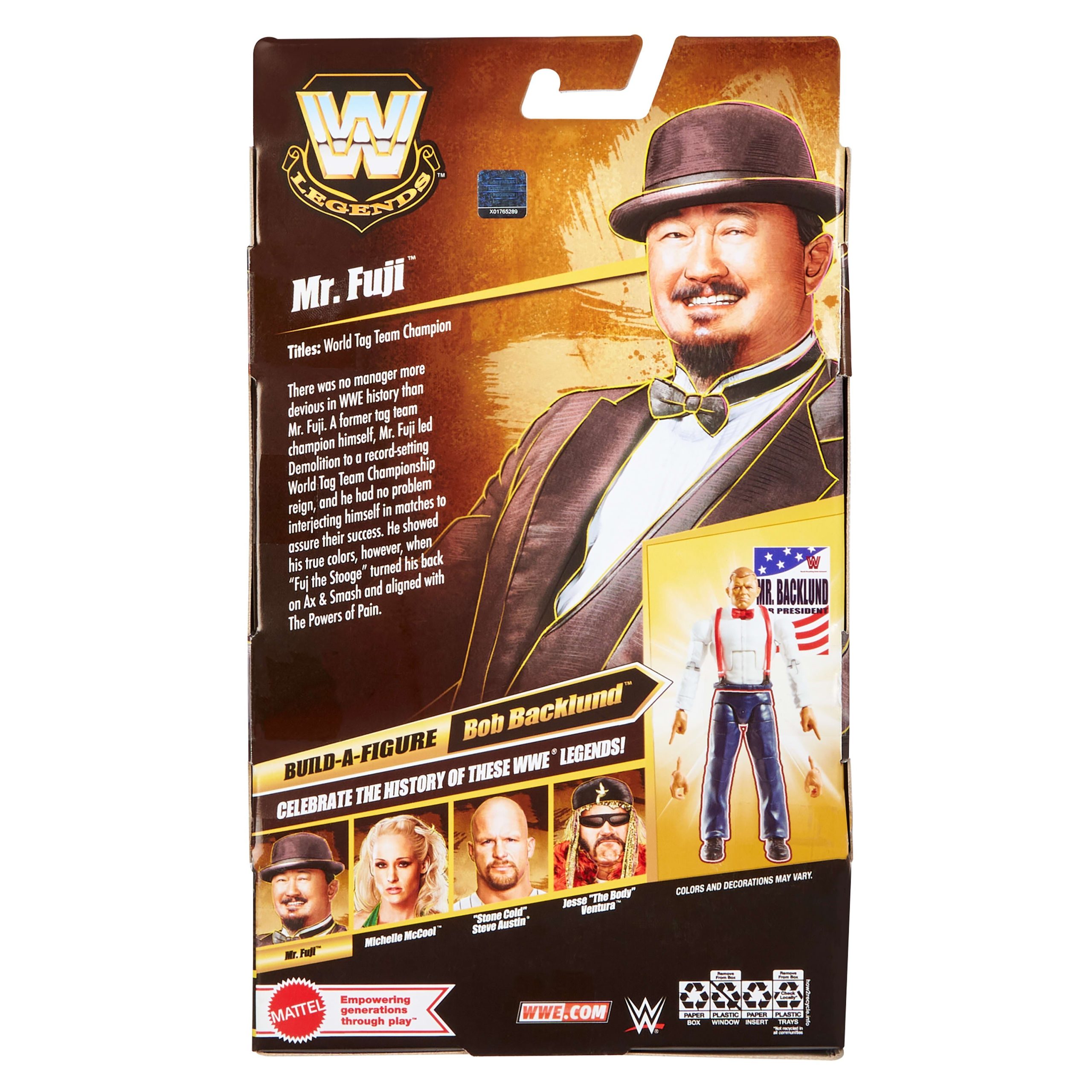 WWE Elite Legends Mr. Fuji Action Figure & Accessories. Series 30 6-inch Collectible Set - Image 6