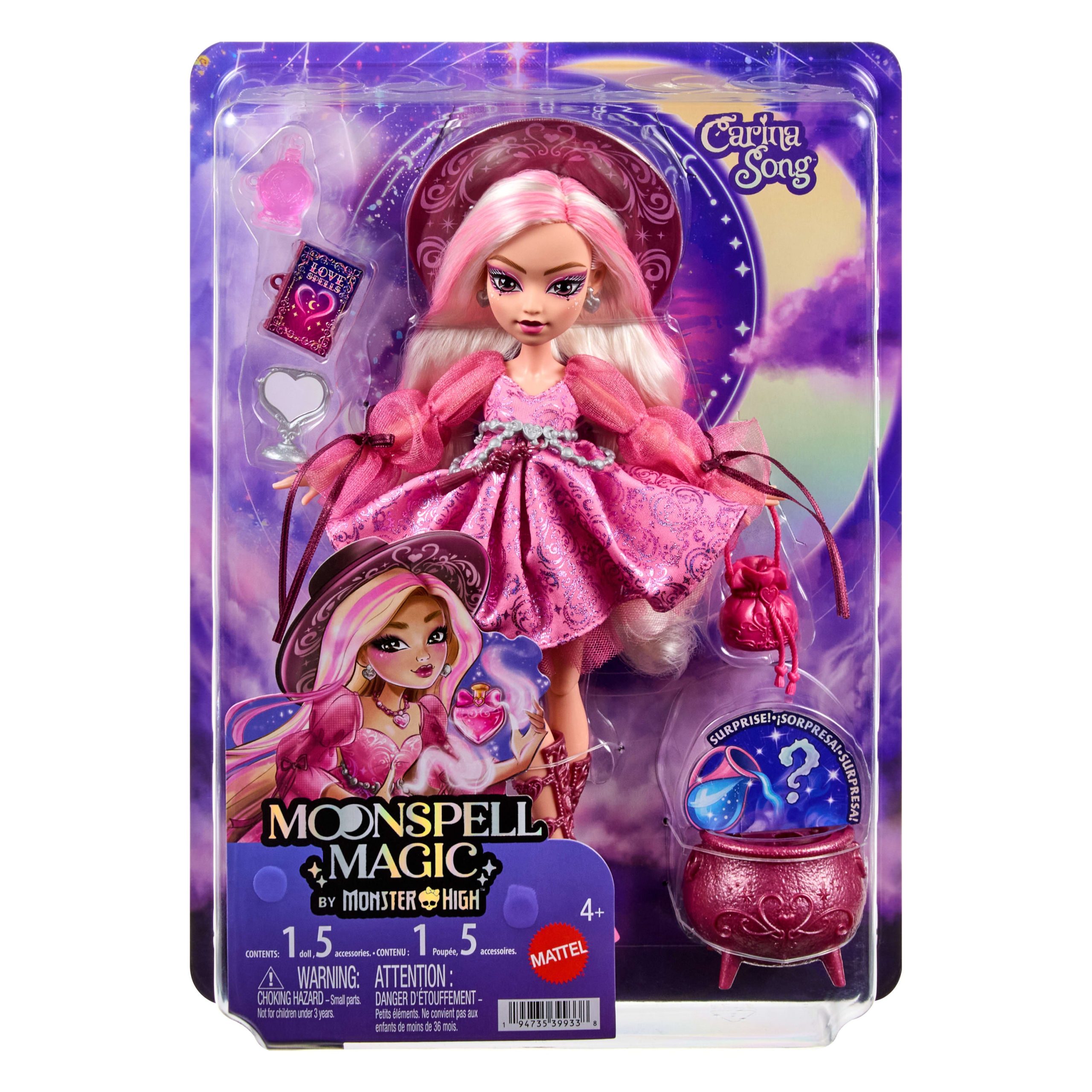 Moonspell Magic By Monster High Carina Song Fashion Doll. Love Witch With Accessories - Image 6