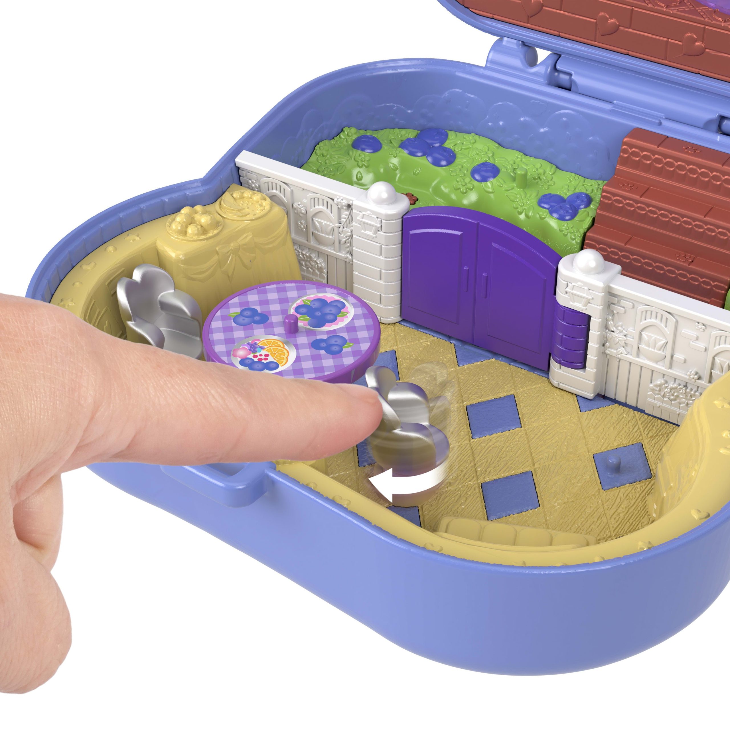 Polly Pocket Conjunto de Brinquedo Compacto Ursinhos Abra?o de Amora Azul - Image 2