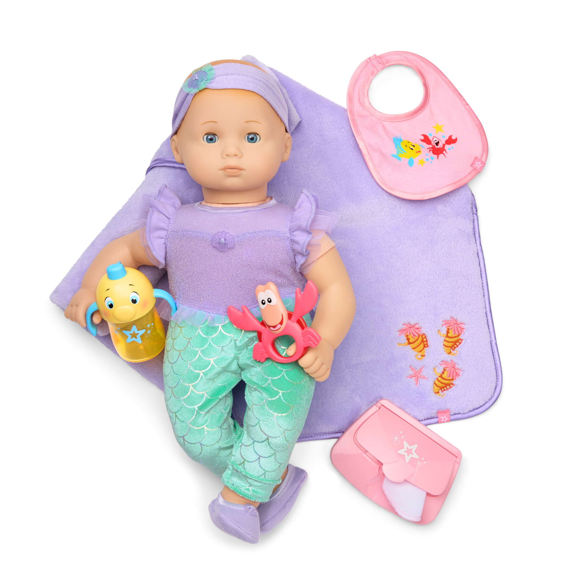 Disney Princess Ariel Cuddle & Care Set with Bitty Baby? Doll by American Girl? - Image 3