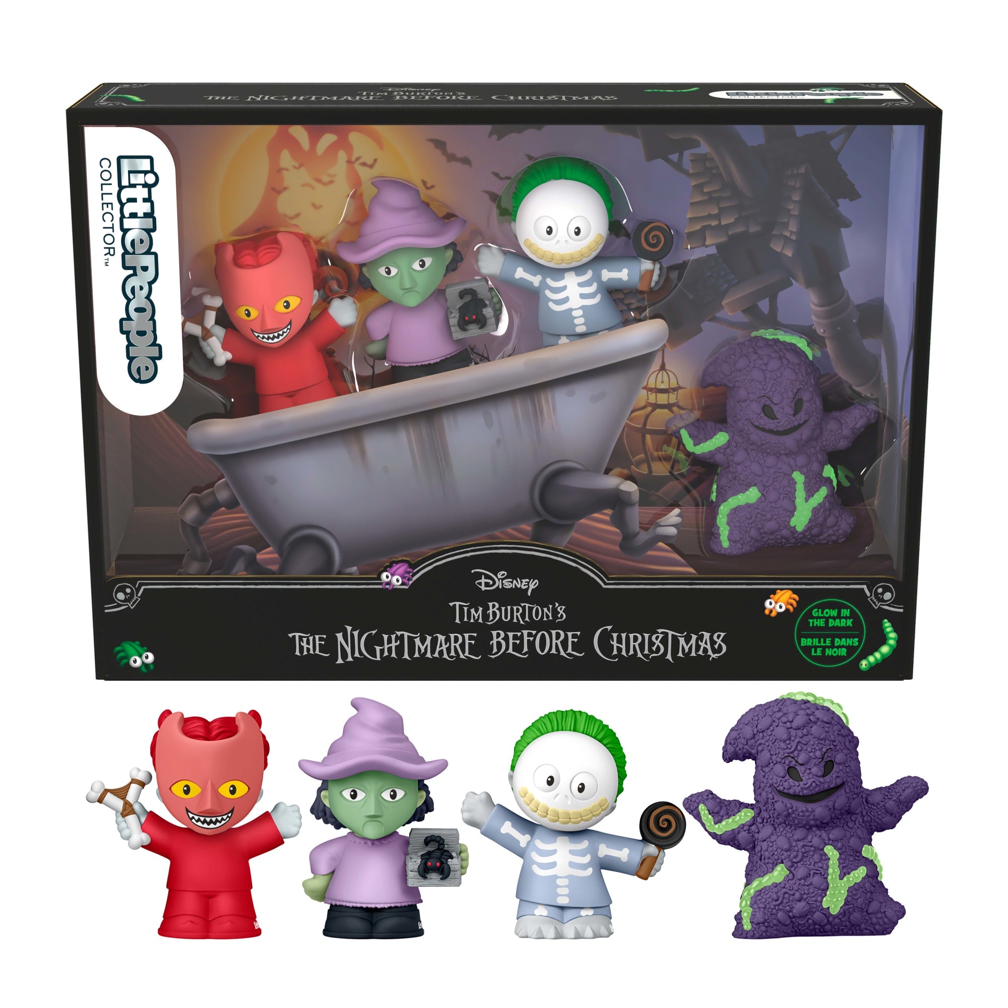 Little People Collector Disney Tim Burton's The Nightmare Before Christmas Lock Shock & Barrel Set