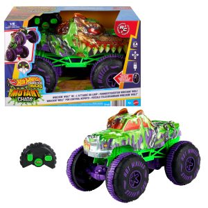 Hot?Wheels Monster Trucks Loup Ravageur T??l??command??