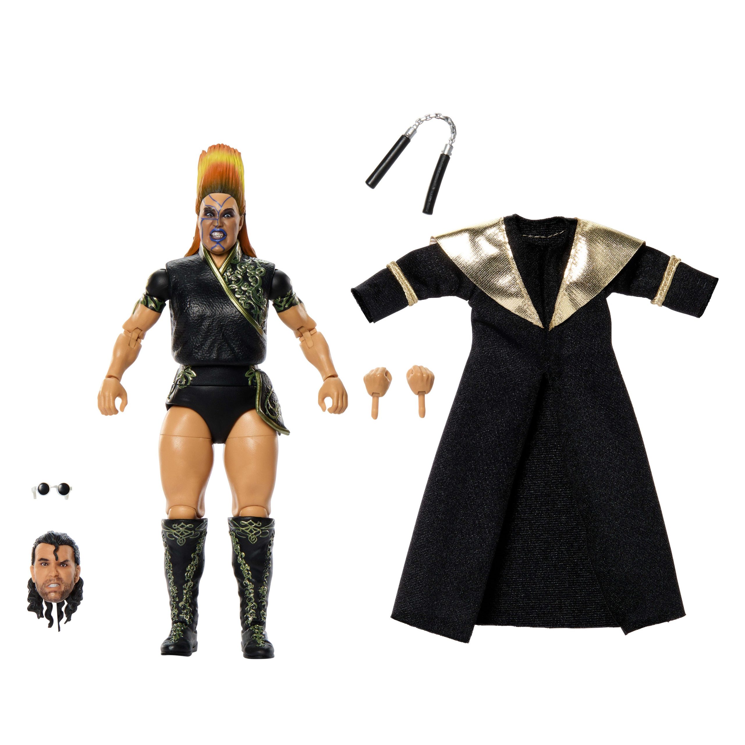 WWE Elite Legends Bull Nakano Action Figure & Accessories. Series 31 6-inch Collectible Set
