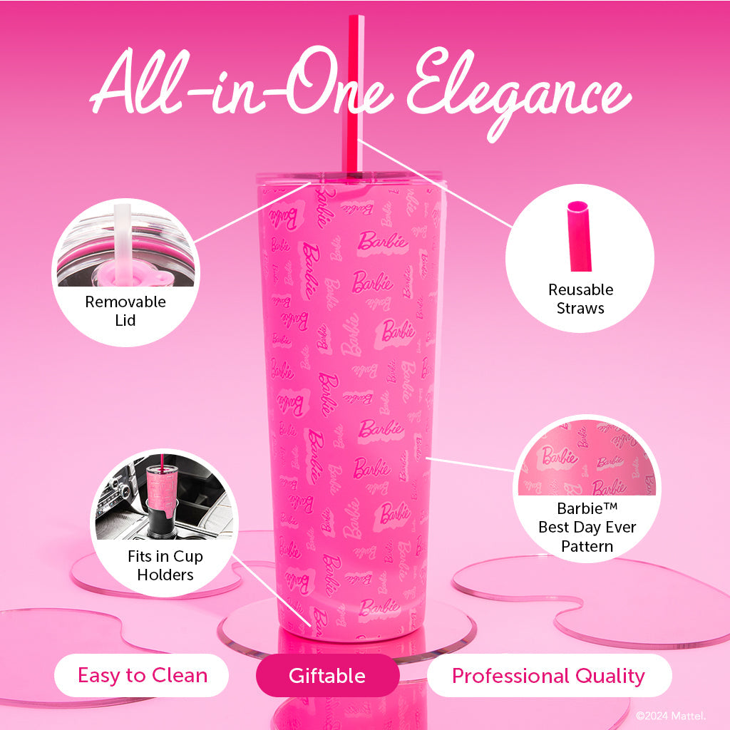 Barbie? Best Day Ever Tumbler - 24 Oz - Image 8