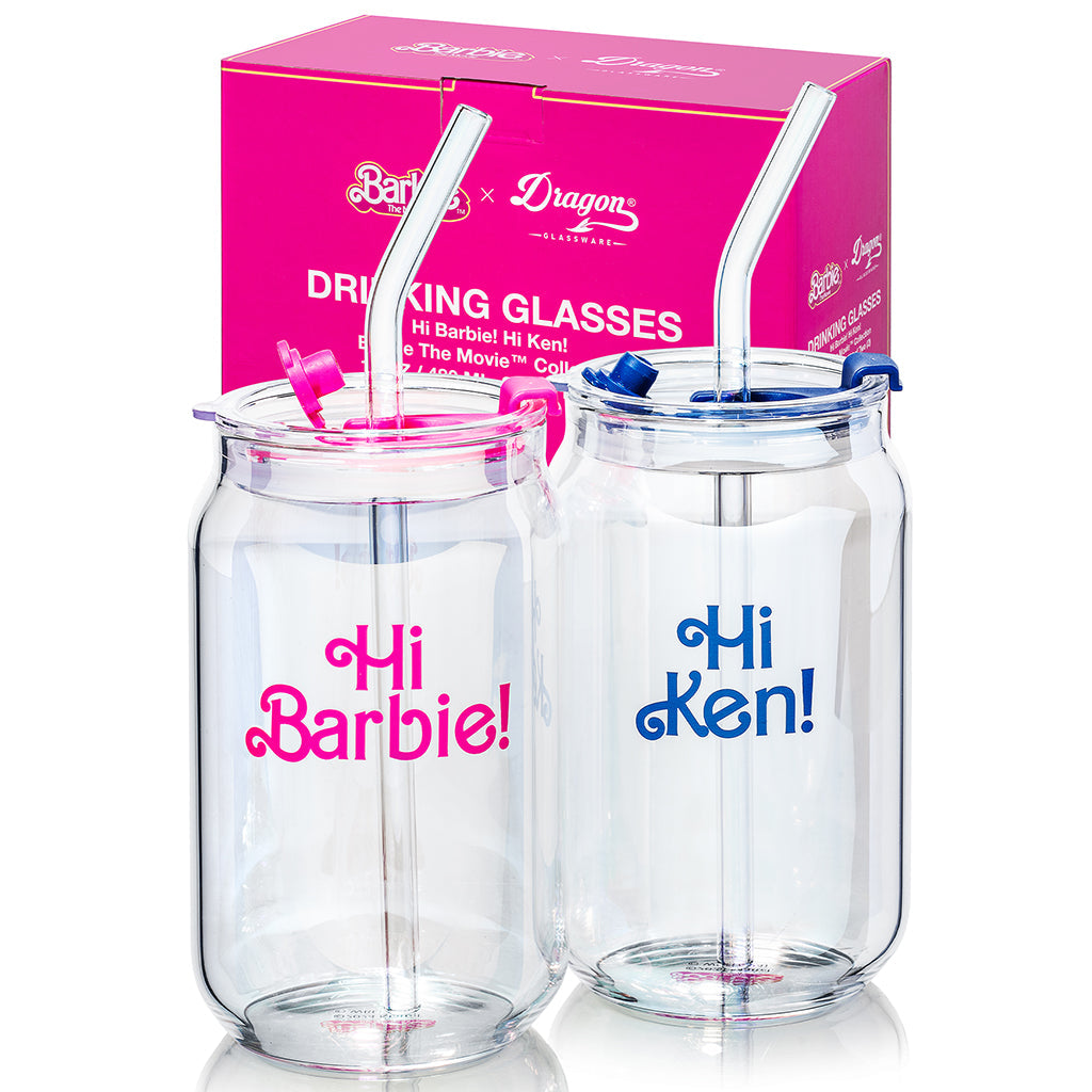 Barbie? the Movie X Dragon Glassware? Hi Barbie! Hi Ken! Drinking Glasses - Image 8