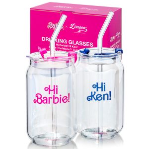 Barbie? the Movie X Dragon Glassware? Hi Barbie! Hi Ken! Drinking Glasses