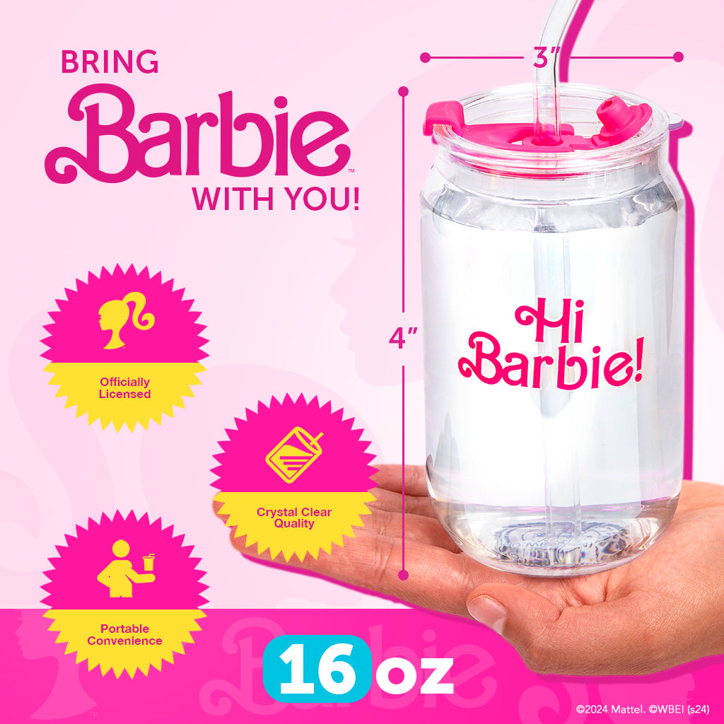 Barbie? the Movie X Dragon Glassware? Hi Barbie! Hi Ken! Drinking Glasses - Image 2
