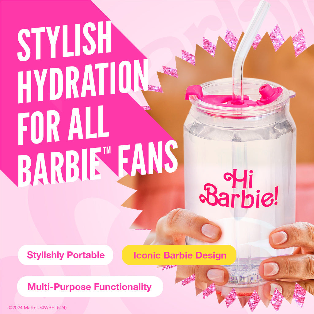 Barbie? the Movie X Dragon Glassware? Hi Barbie! Hi Ken! Drinking Glasses - Image 3