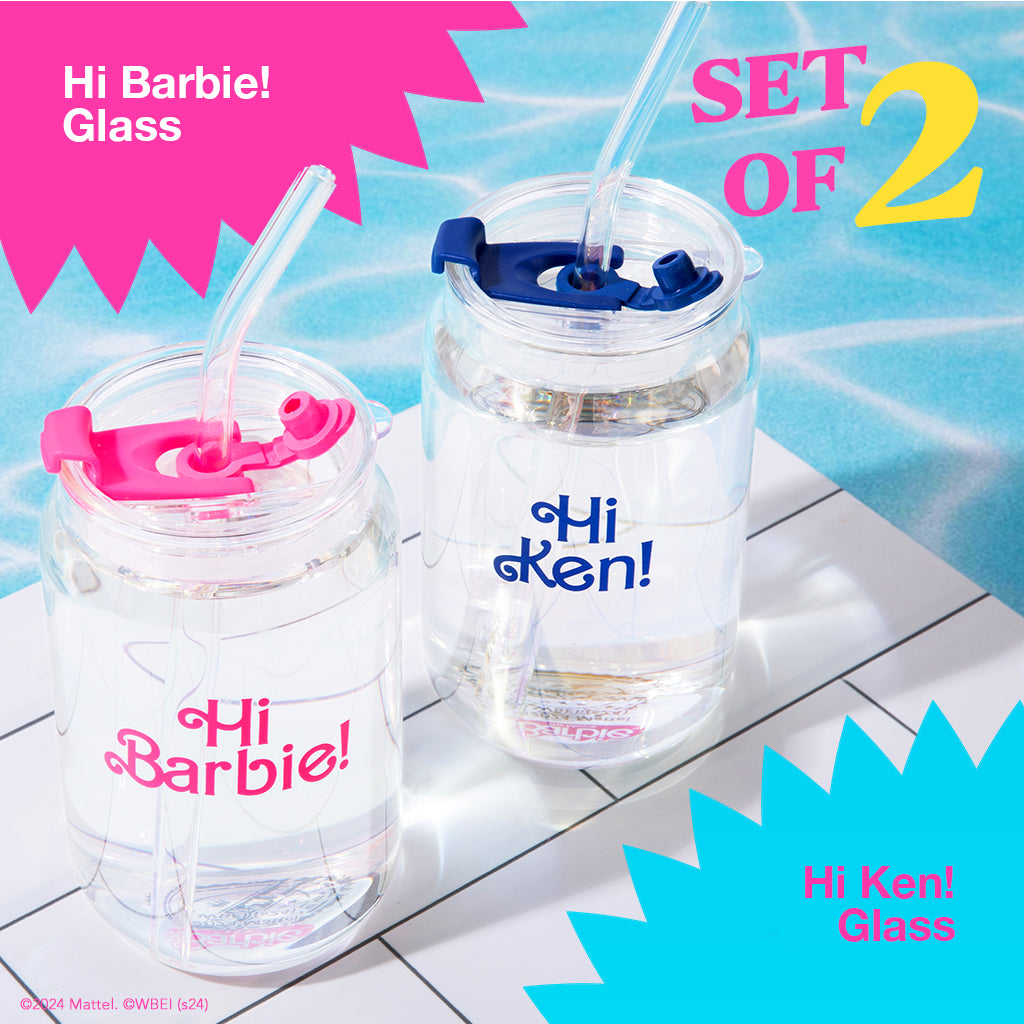 Barbie? the Movie X Dragon Glassware? Hi Barbie! Hi Ken! Drinking Glasses - Image 11