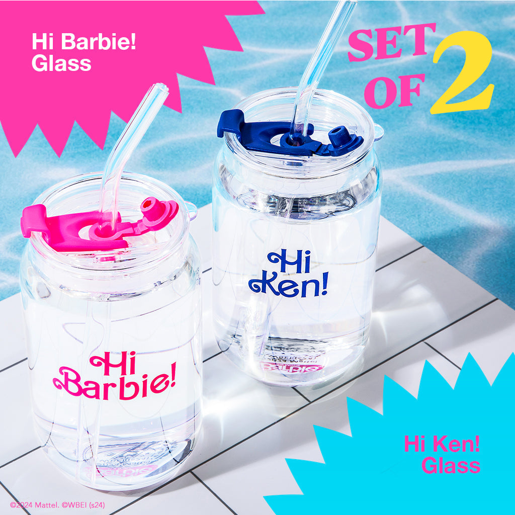 Barbie? the Movie X Dragon Glassware? Hi Barbie! Hi Ken! Drinking Glasses - Image 4