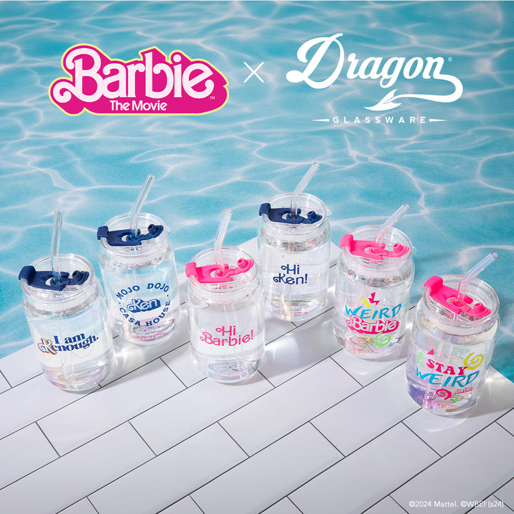 Barbie? the Movie X Dragon Glassware? Hi Barbie! Hi Ken! Drinking Glasses - Image 22