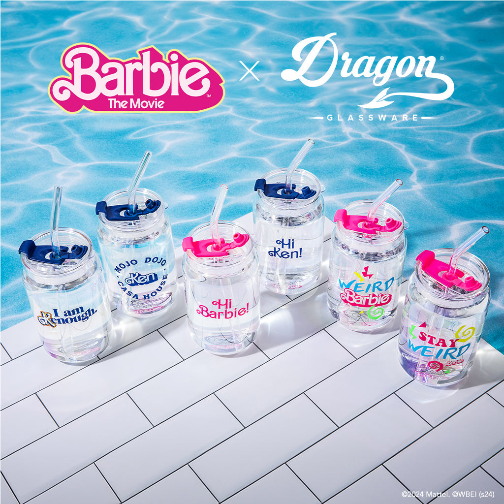 Barbie? the Movie X Dragon Glassware? Hi Barbie! Hi Ken! Drinking Glasses - Image 7