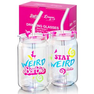 Barbie? the Movie X Dragon Glassware? Weird Barbie? Drinking Glasses