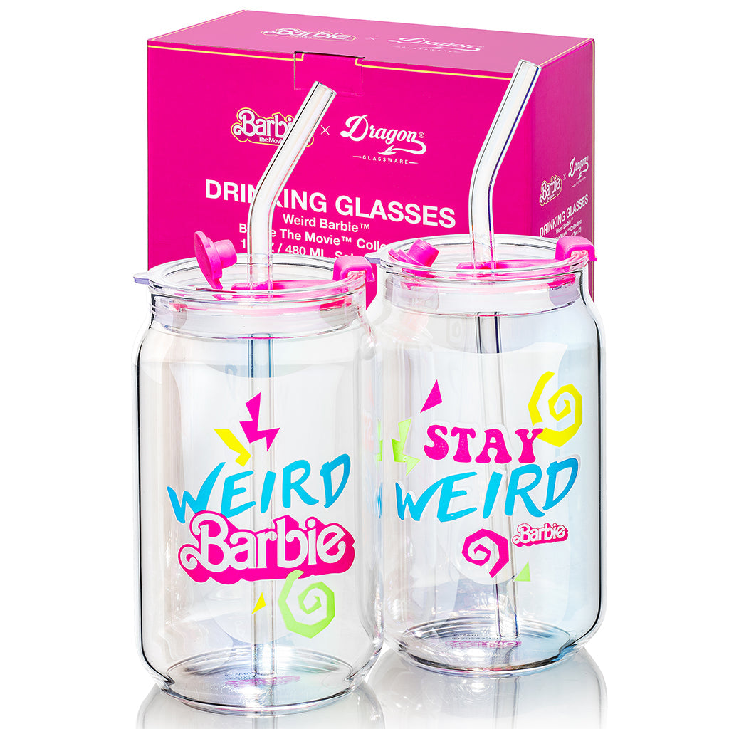 Barbie? the Movie X Dragon Glassware? Weird Barbie? Drinking Glasses