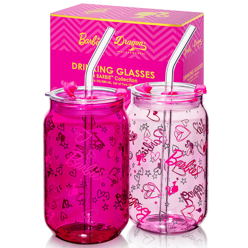 Barbie? X Dragon Glassware? Love Out Loud Drinking Glasses