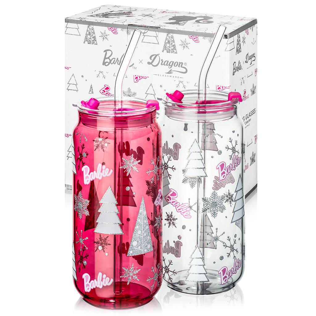 Barbie? Christmas Drinking Glasses - 20 Oz
