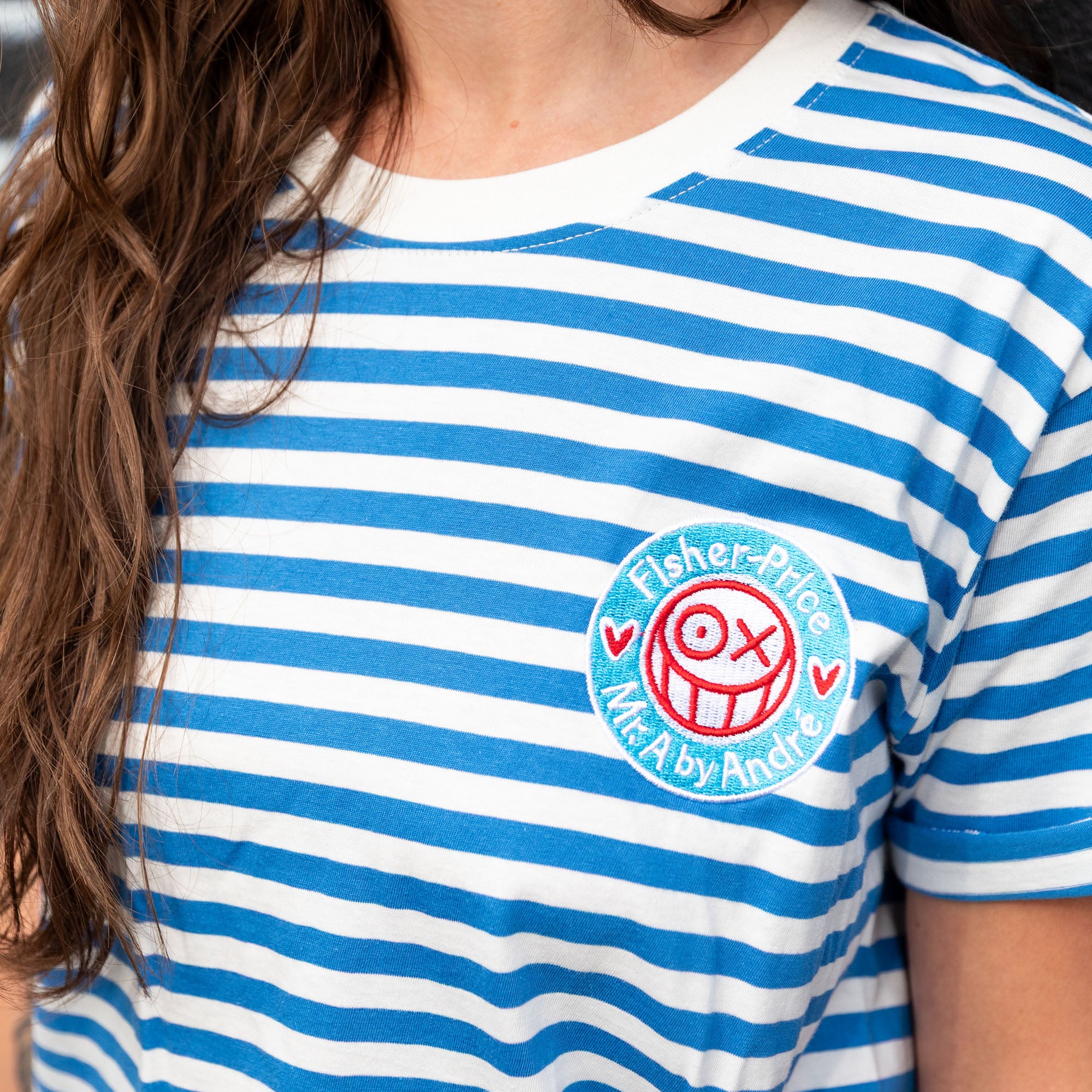 Fisher Price x Andr?? Saraiva Blue Striped T-shirt - Image 2