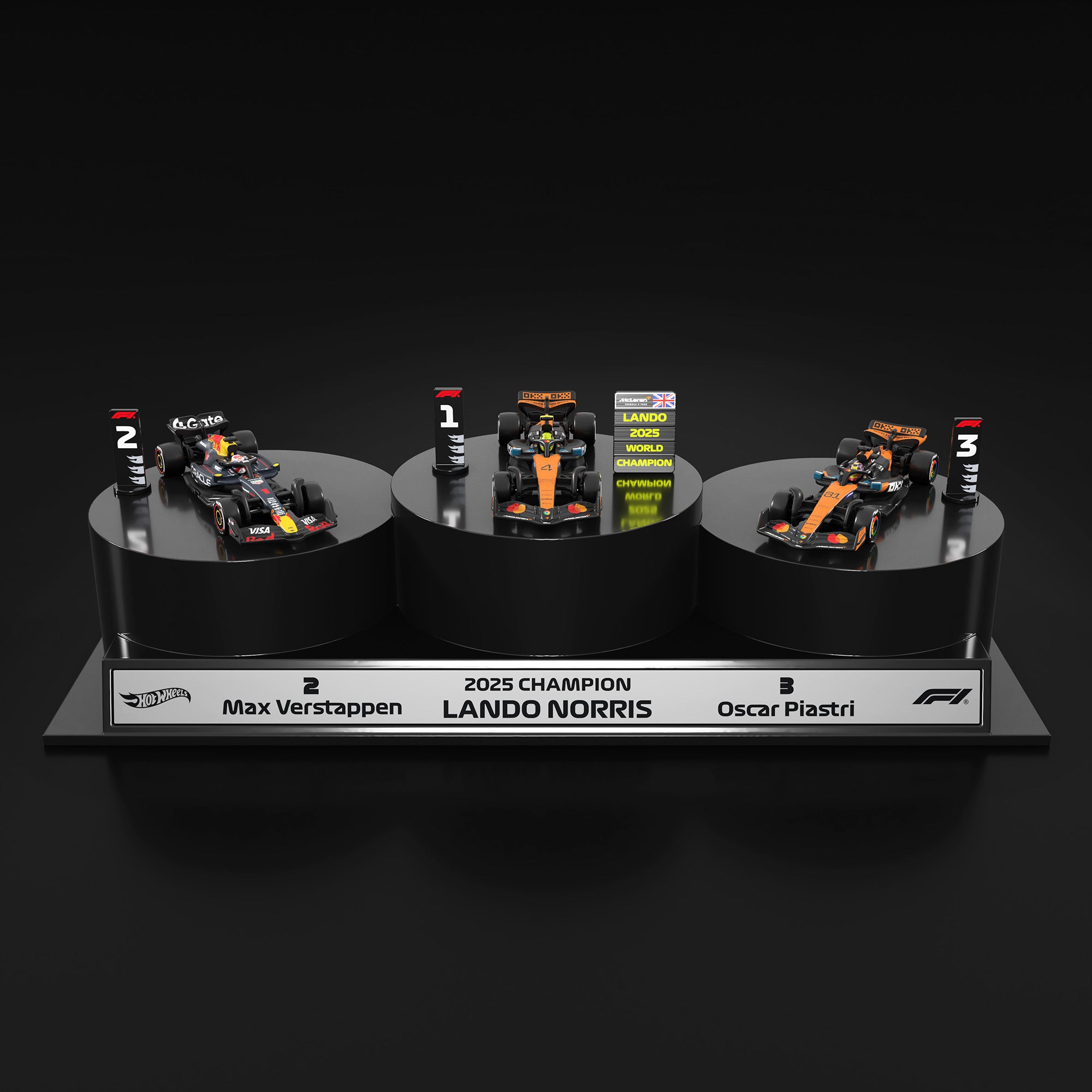Hot Wheels? 2025 Formula 1? Podium Set