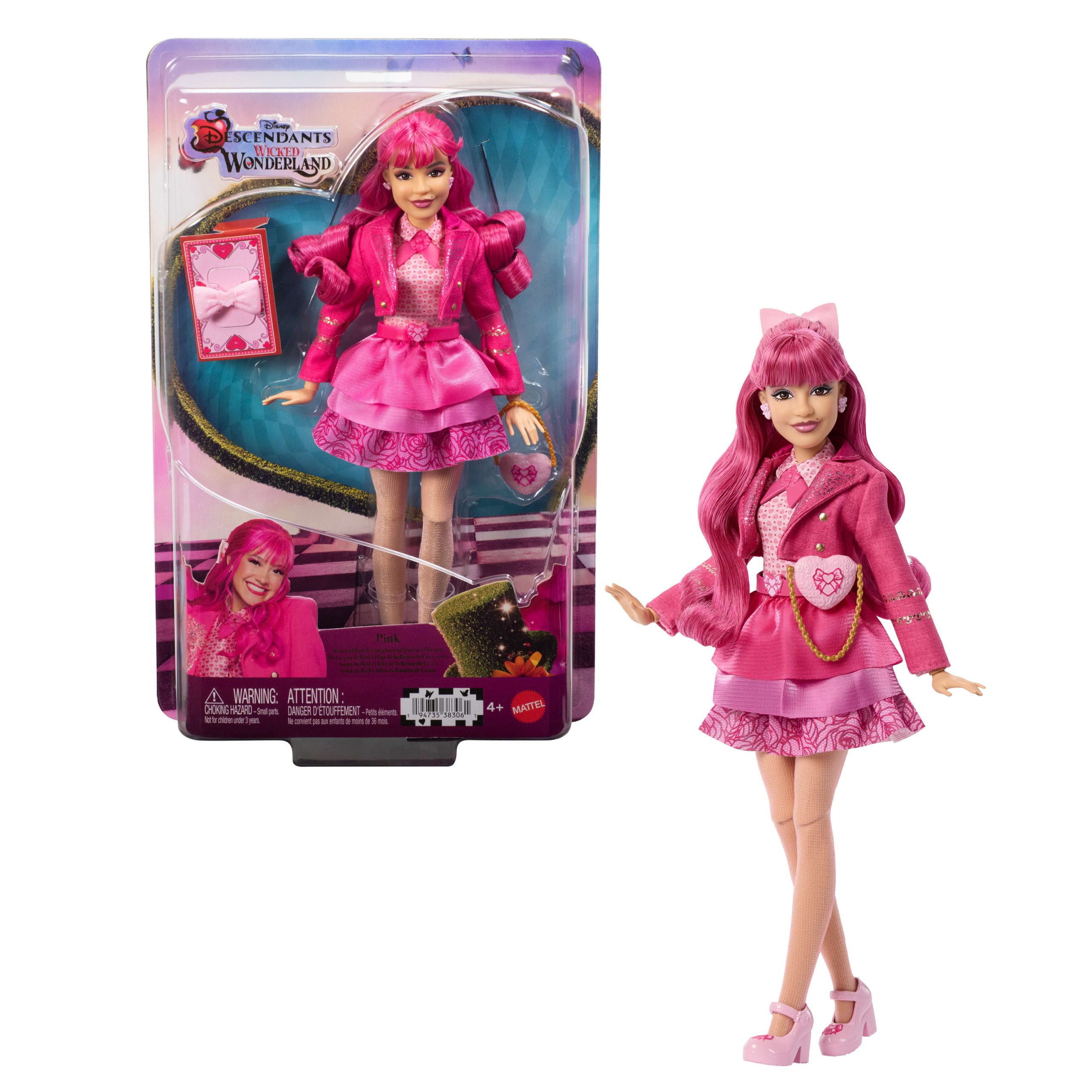 Disney Poup??e Pink. La S?ur de Red et La Fille de La Reine de C?ur