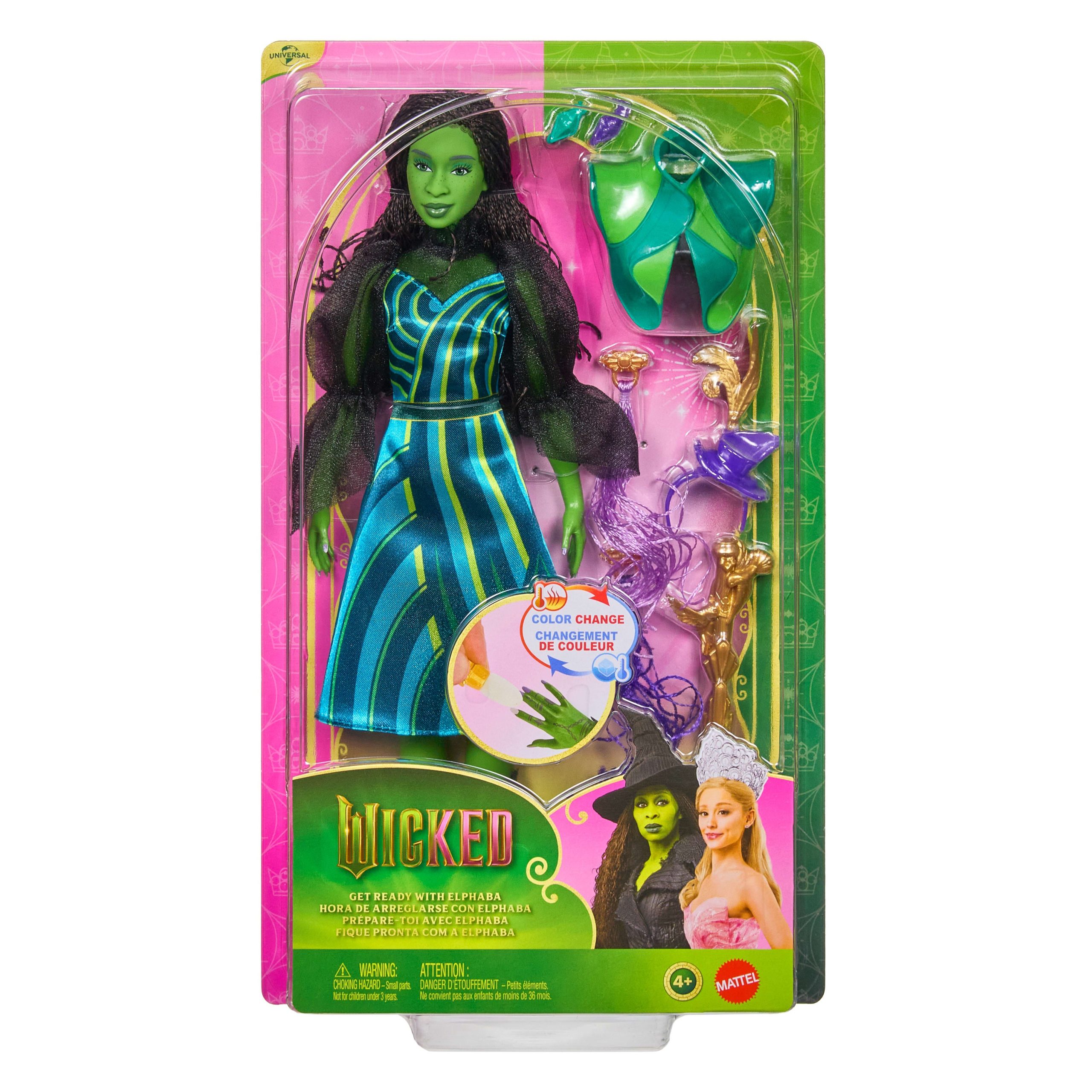 Universal Pictures' Wicked Get Ready With Elphaba Doll Set With 7 Accessories & Color Change Nails - Image 6