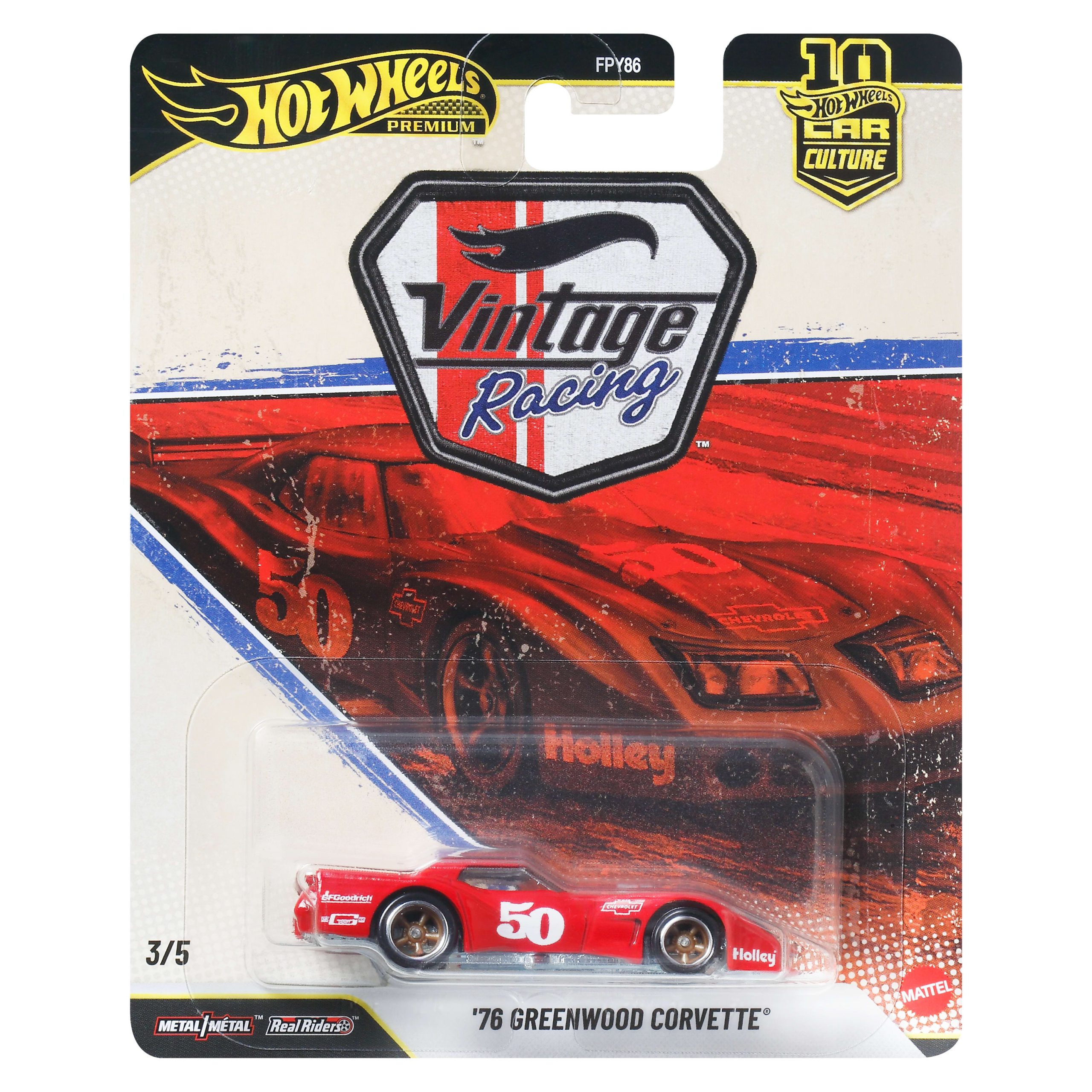 Hot Wheels Collector Ve??culo de Cole??o Carro Cultura Automotiva Greenwood Corvette