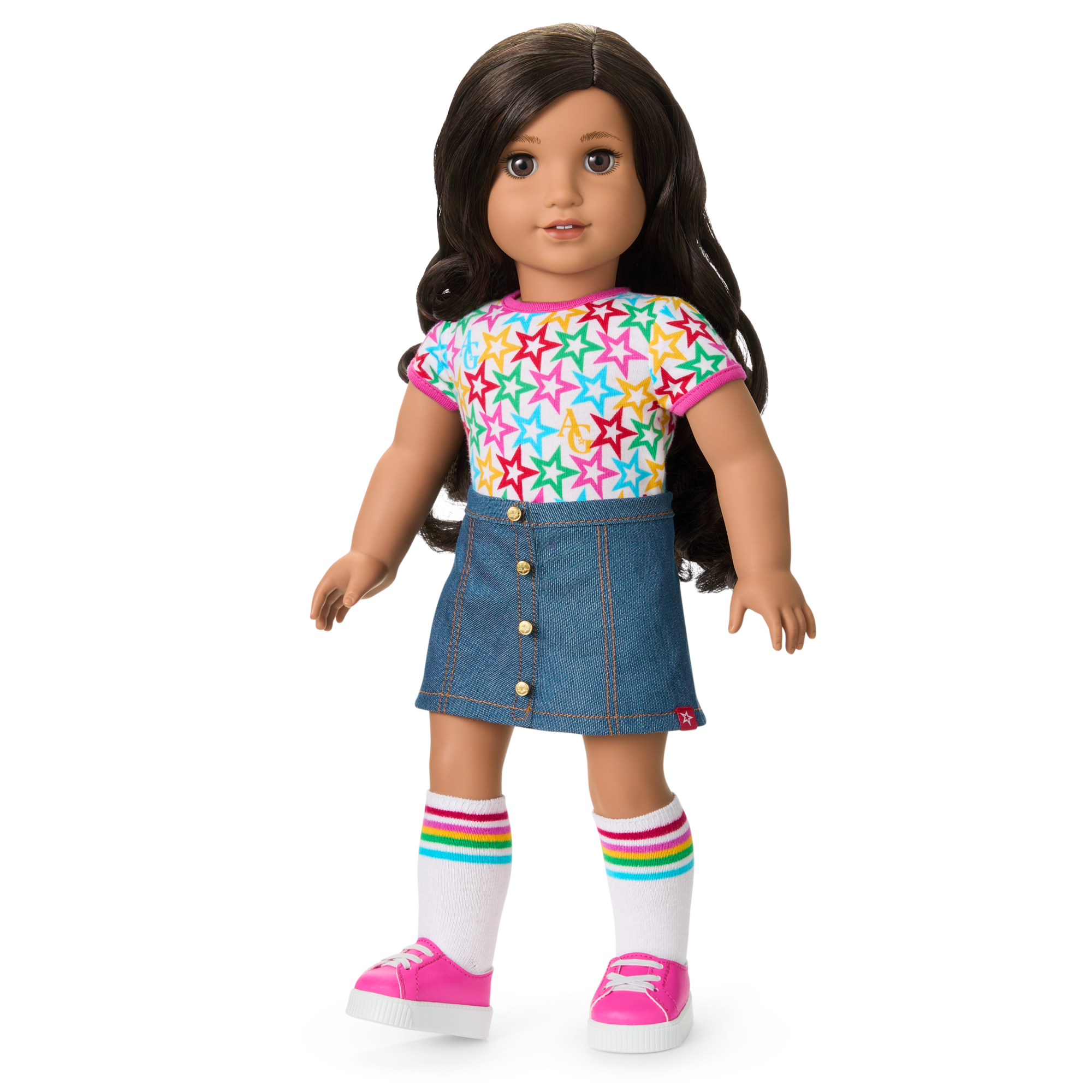 Truly Me? 18-inch Doll #108 with curly black-brown hair - Image 7