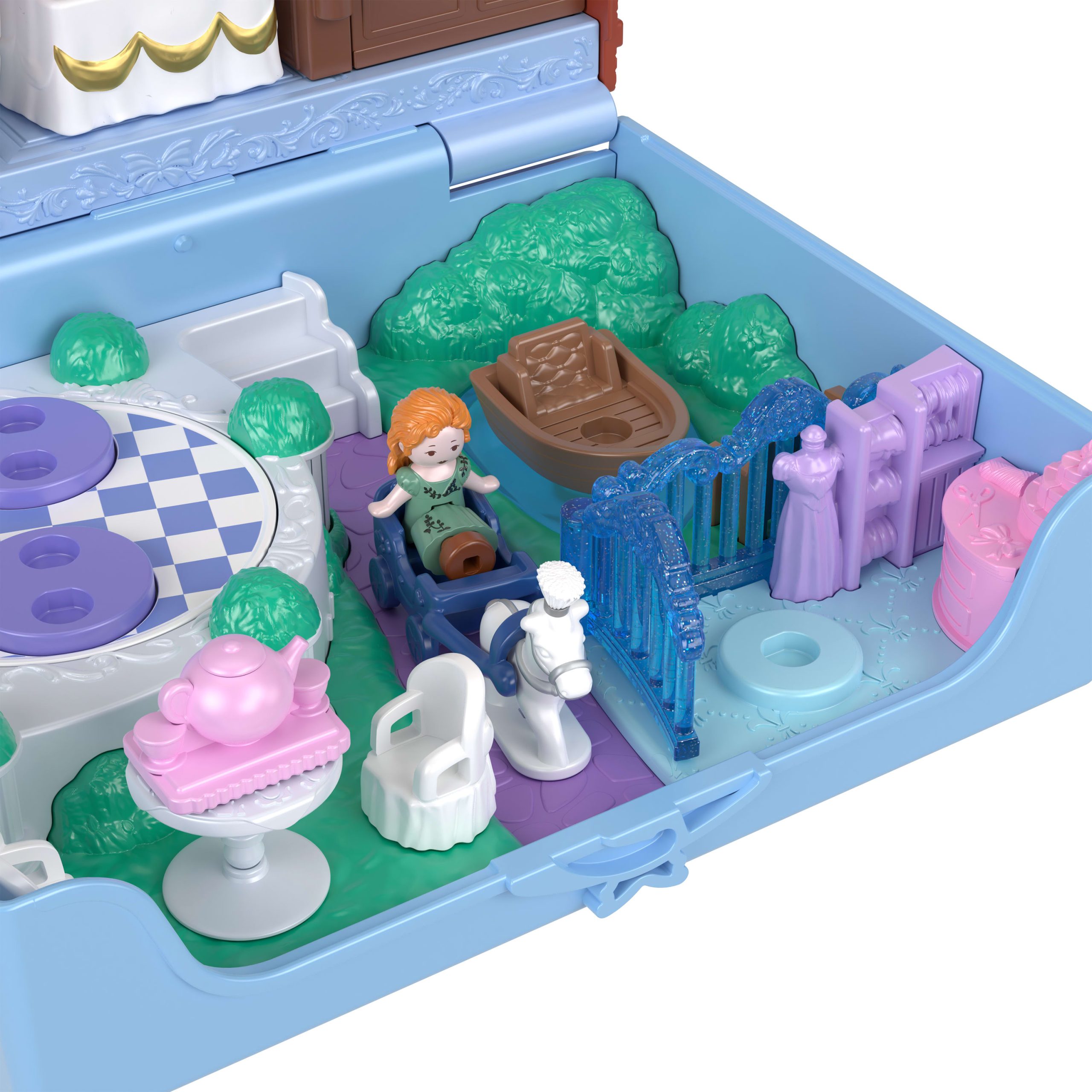 Polly Pocket Micro Dolls And Playset. Collector Bridgerton Compact With 7 Accessories. Iconic Locations - Image 5