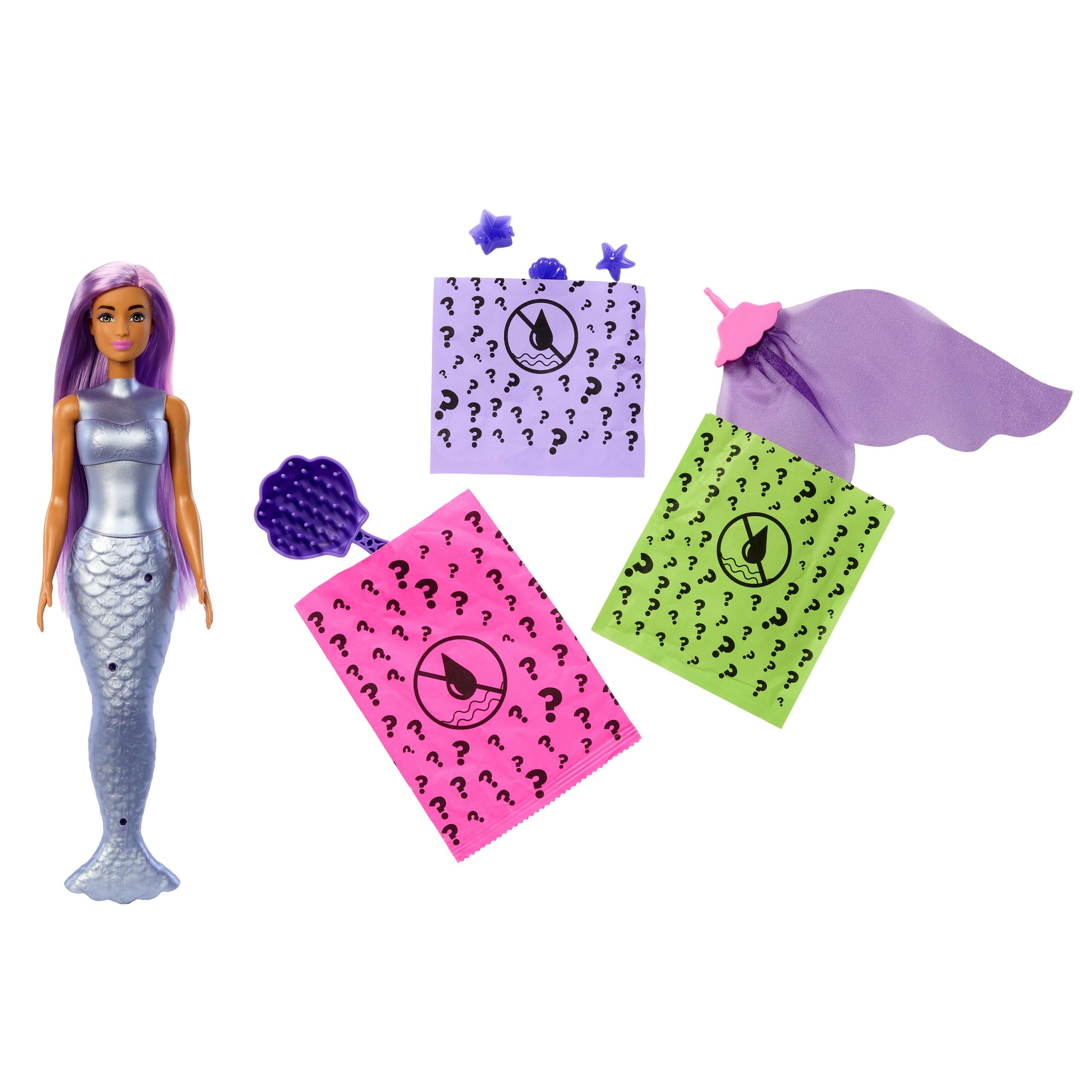 Barbie Color Reveal Mermaid Series Doll & Accessories With 6 Surprises - Image 4