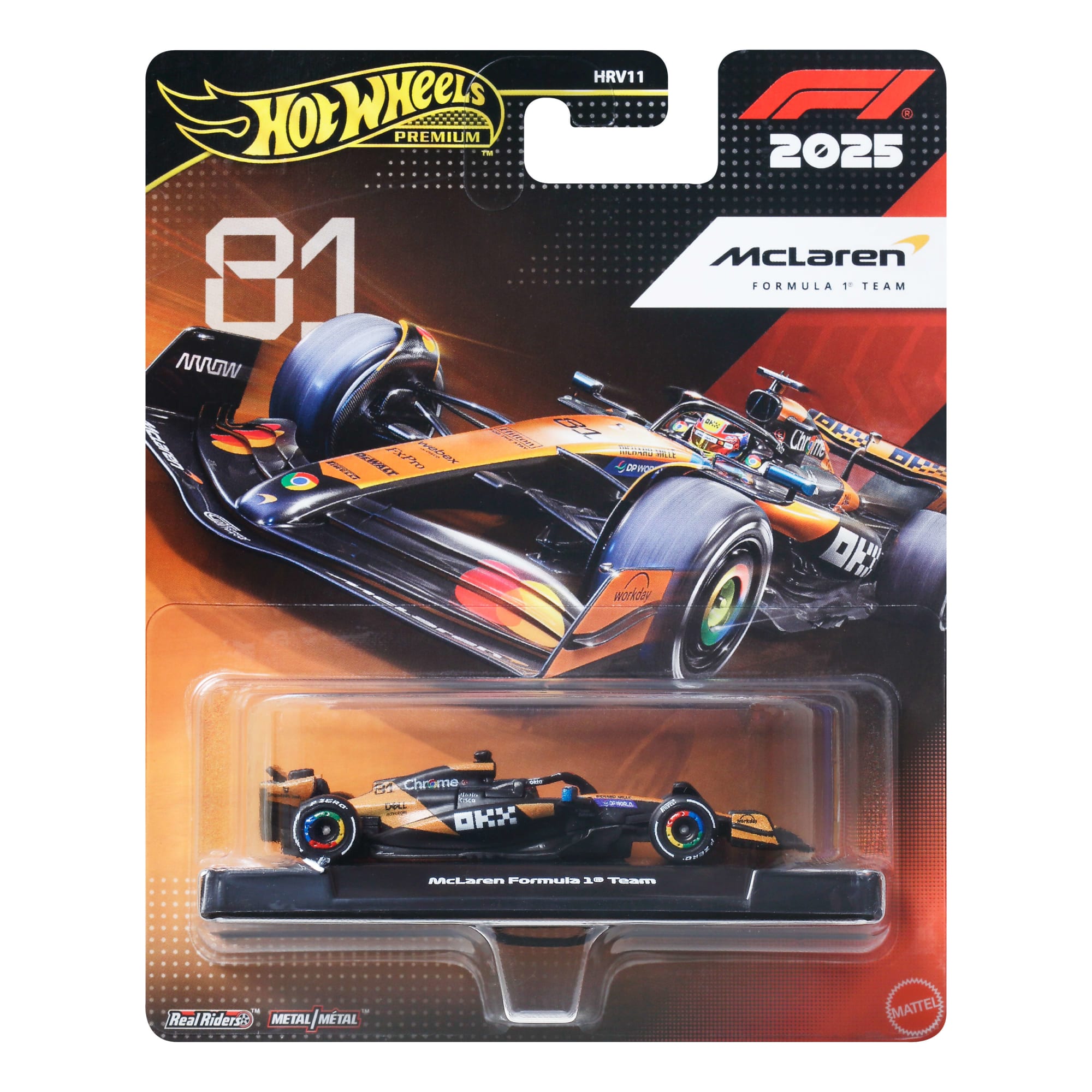 Hot Wheels Premium McLaren 2025 Formula 1? Team #81