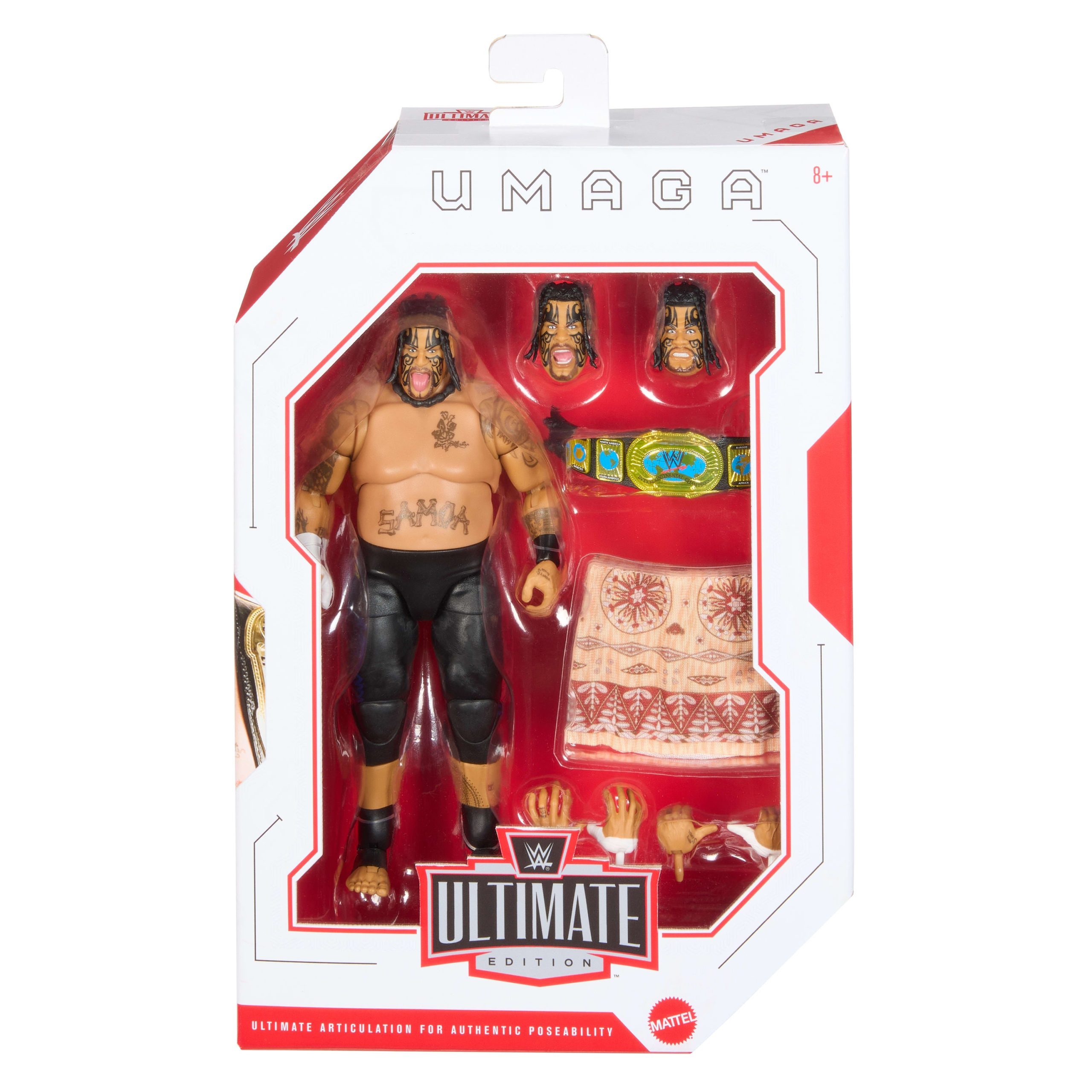 Wwe Figurine Articul??e Ultimate Umaga - Image 2