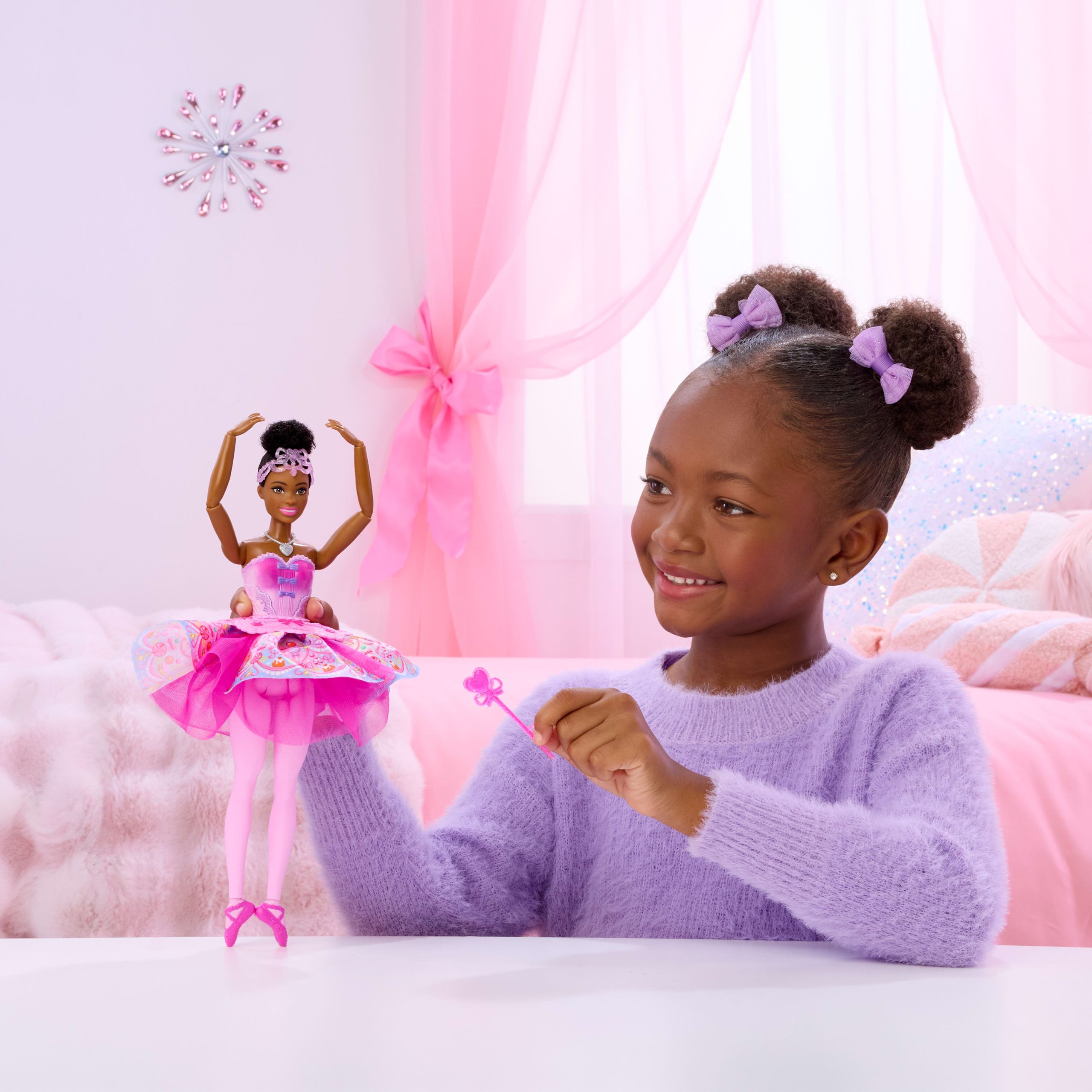 Barbie in The Nutcracker Sugar Plum Doll With Tutu And Ballerina Accessories - Image 2