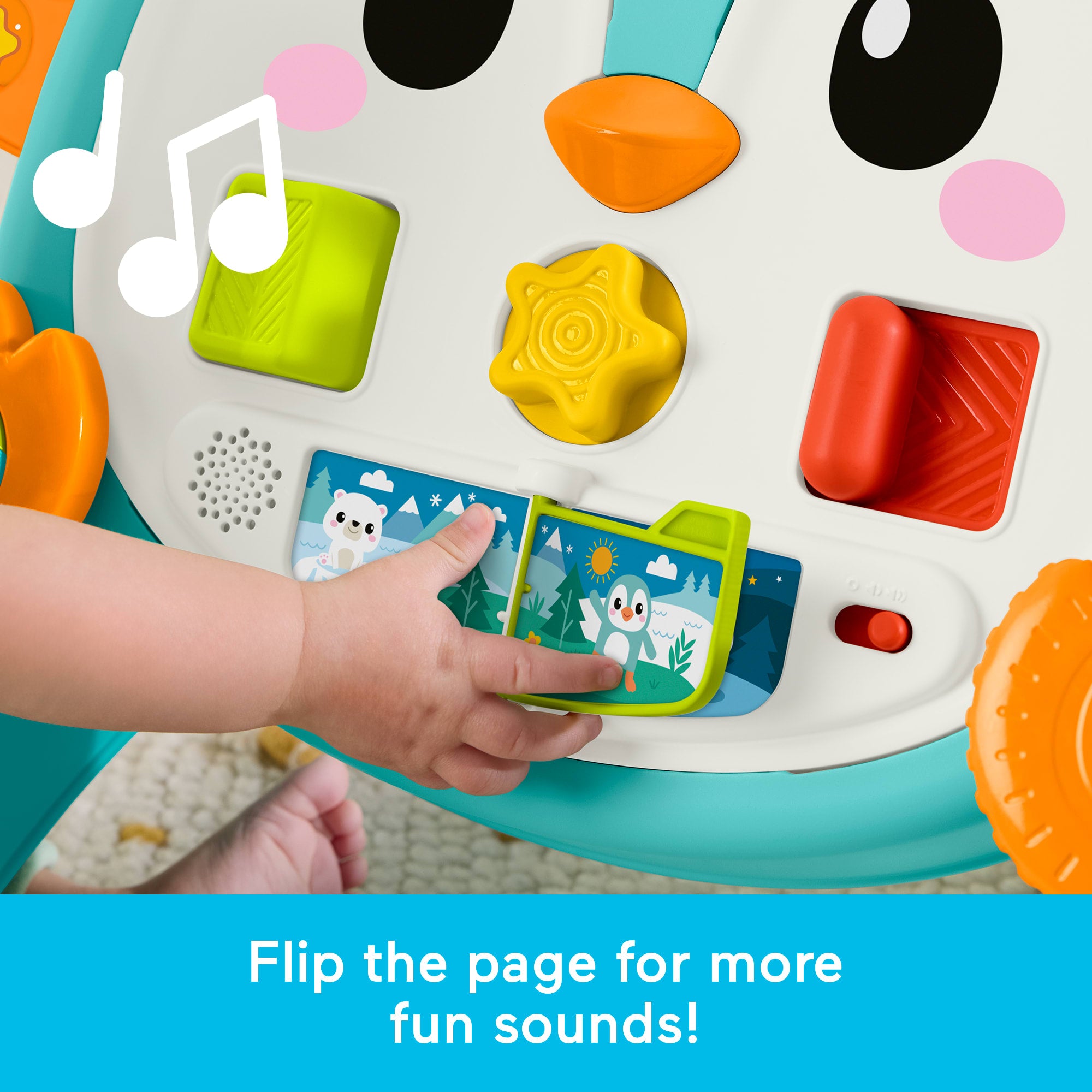 Fisher-Price 2-in-1 Musical Penguin Walker. Baby To Toddler Push Along Activity Toy - Image 5